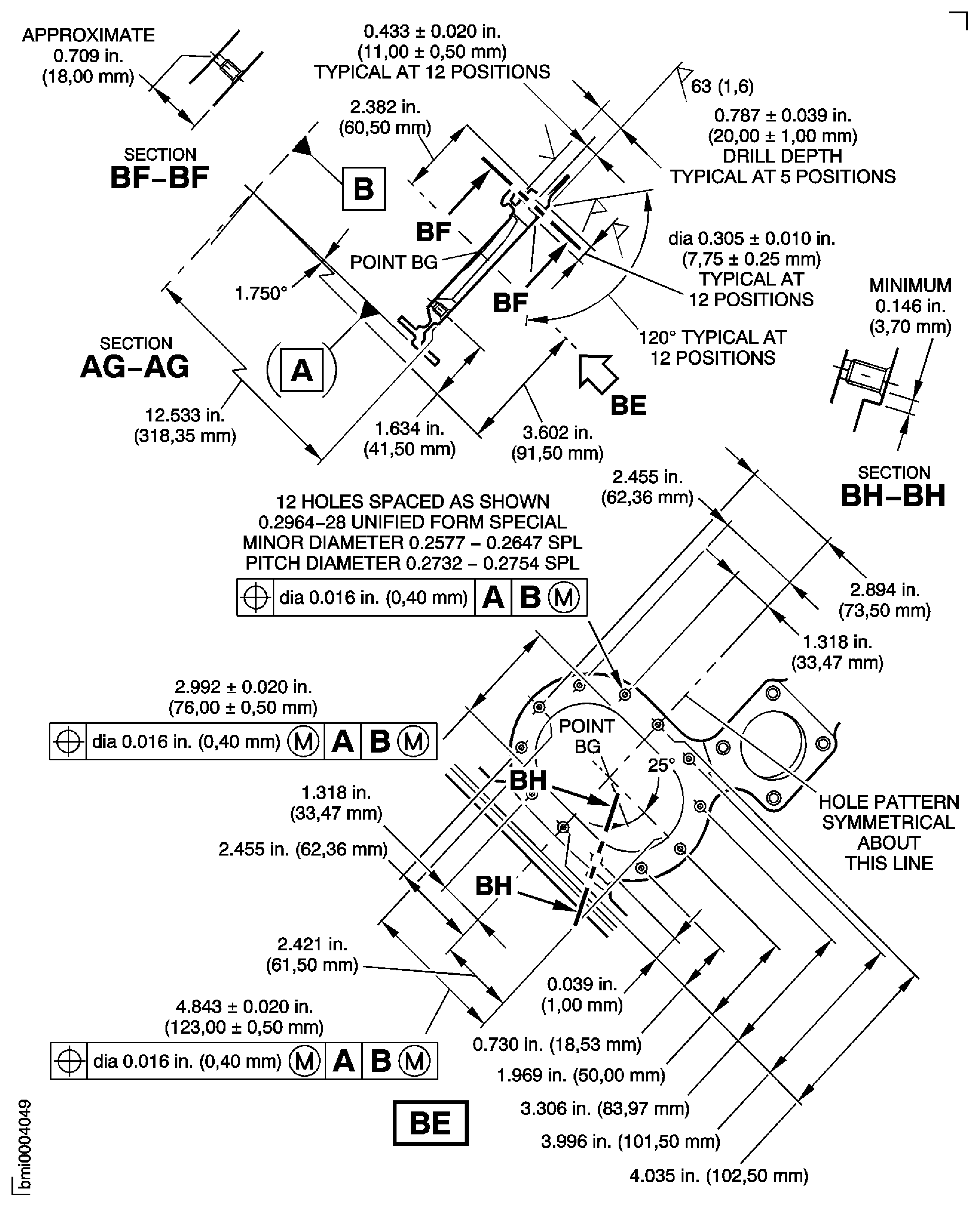 Repair Details and Dimensions Assembly A and Assembly B
