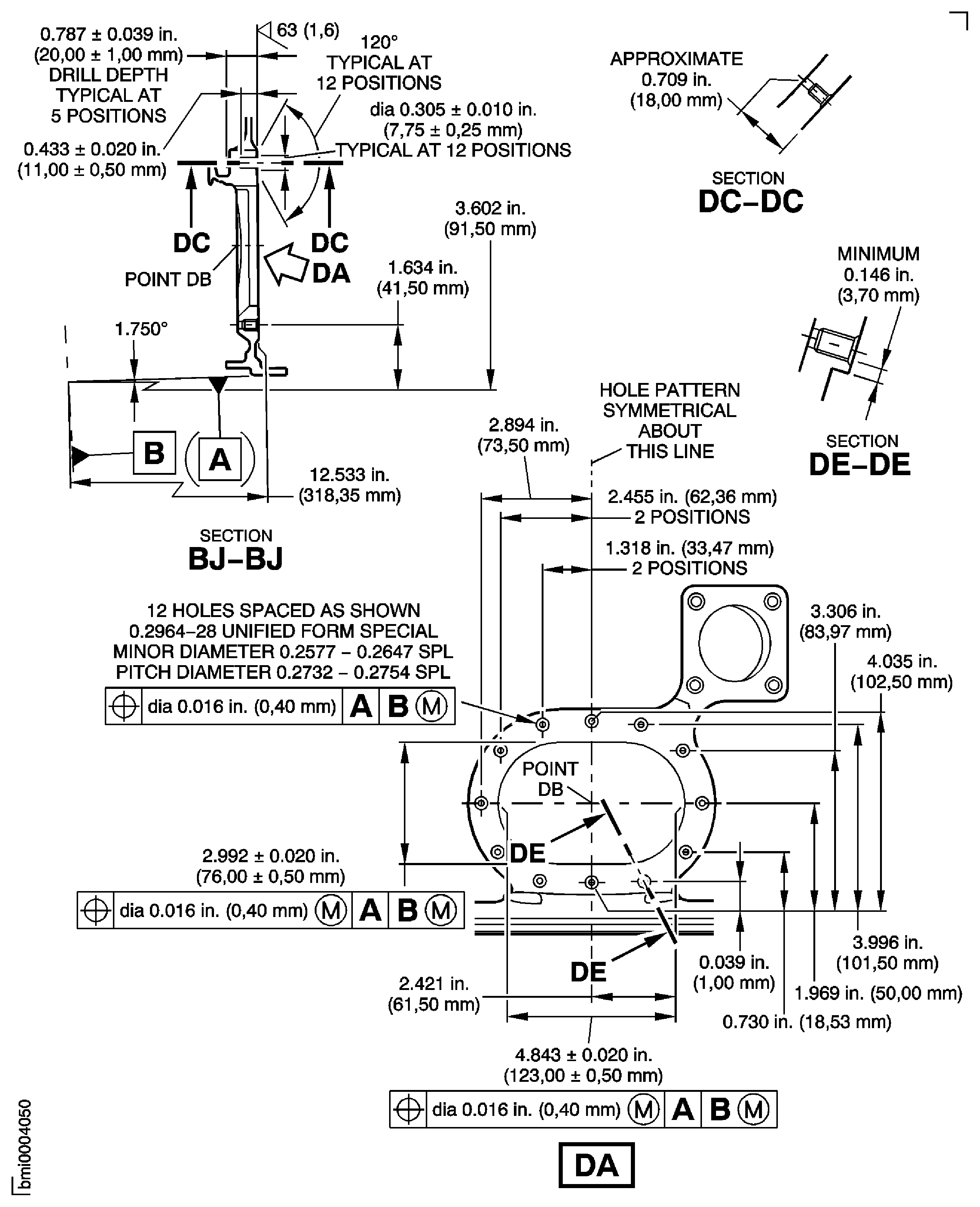 Repair Details and Dimensions Assembly A and Assembly B
