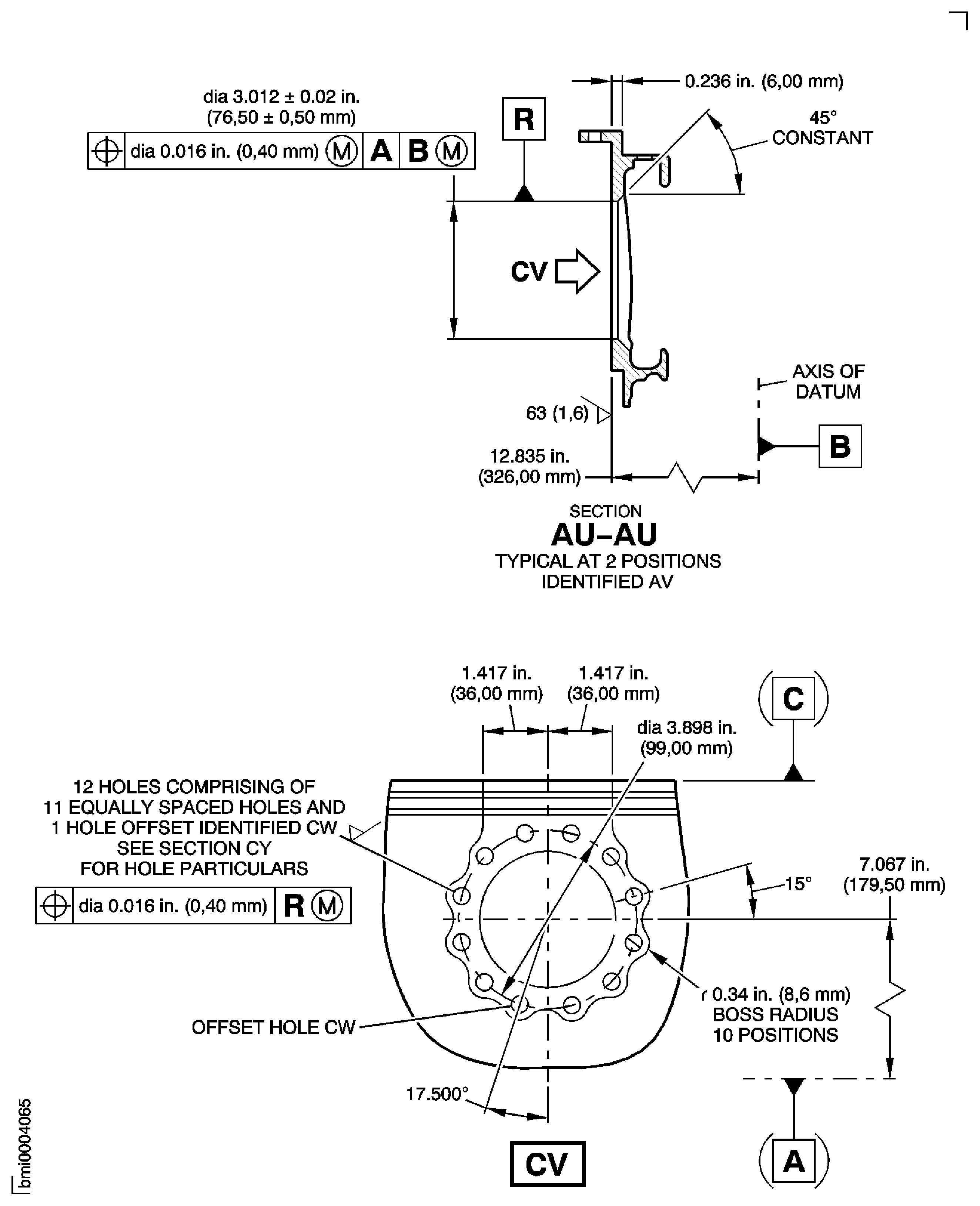 Repair Details and Dimensions - Assembly C