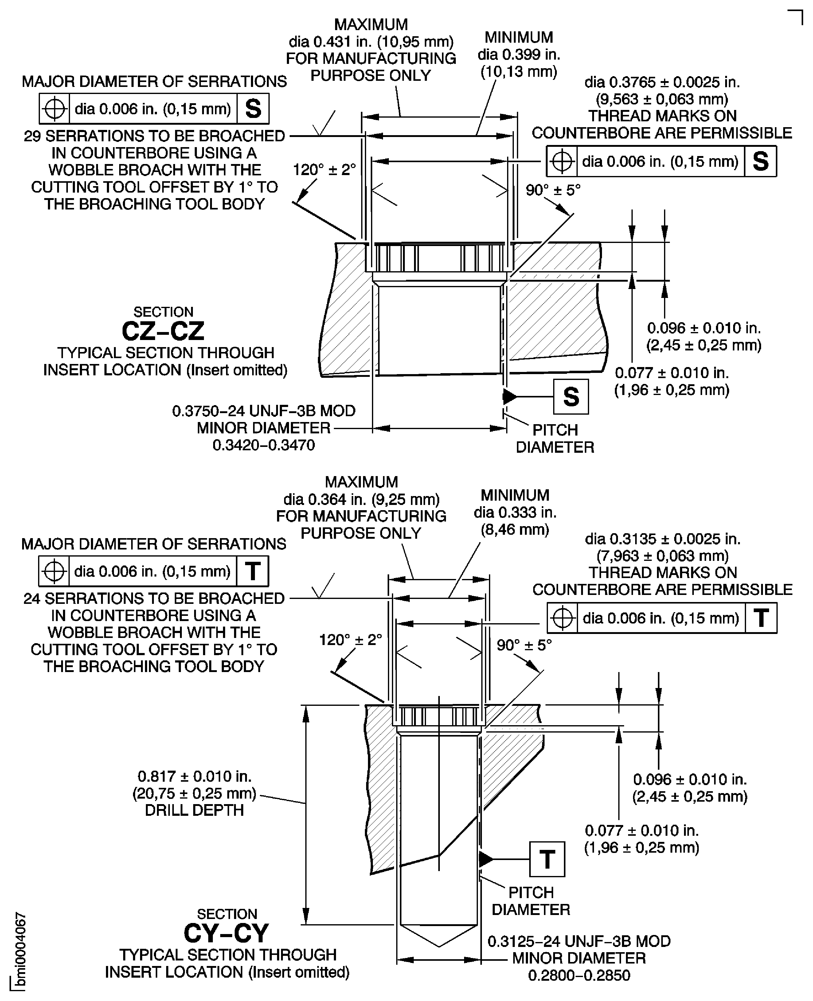 Repair Details and Dimensions - Assembly C