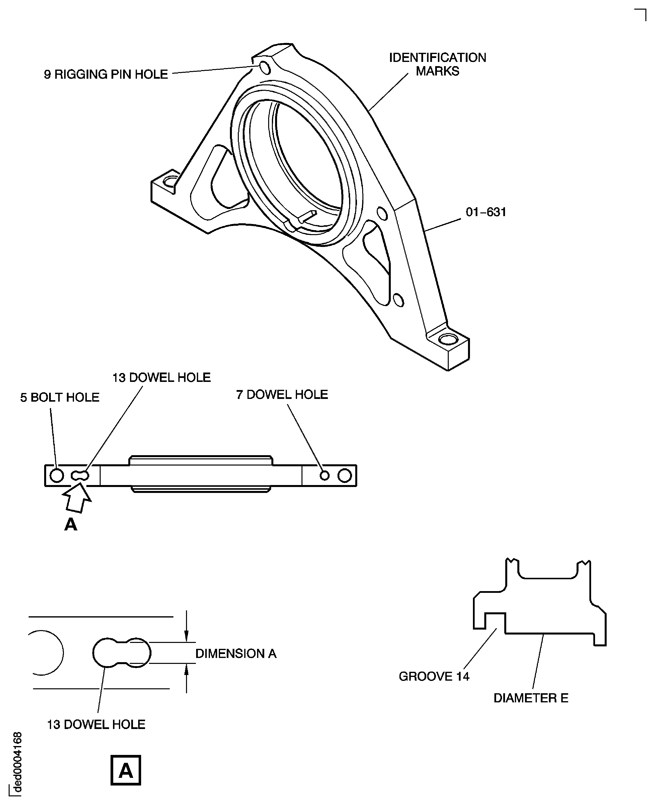 SBE 72-0366: Front Bearing Housing - Inspection Locations