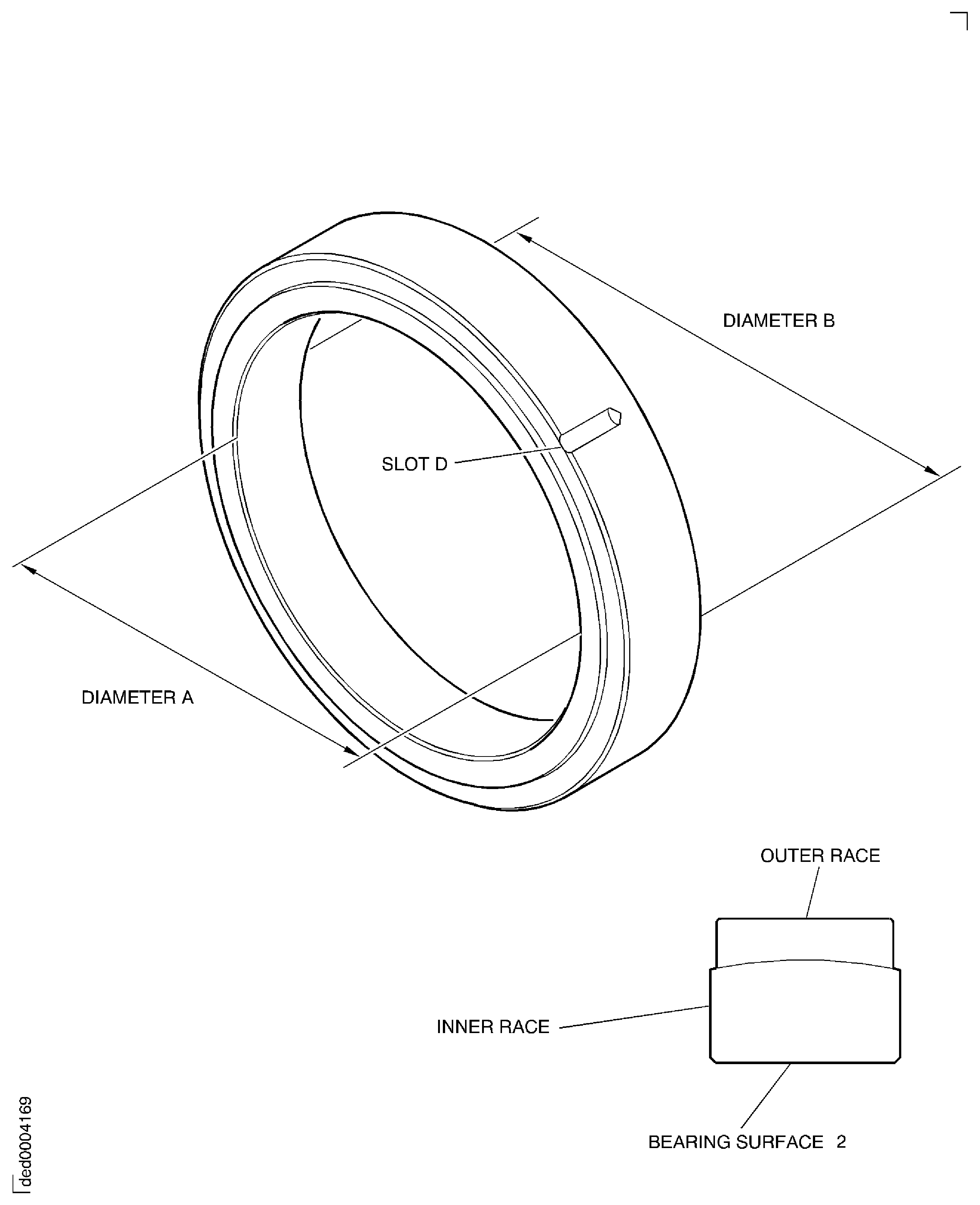 SBE 72-0366: Front Bearing Housing Spherical Bearing - Inspection Locations