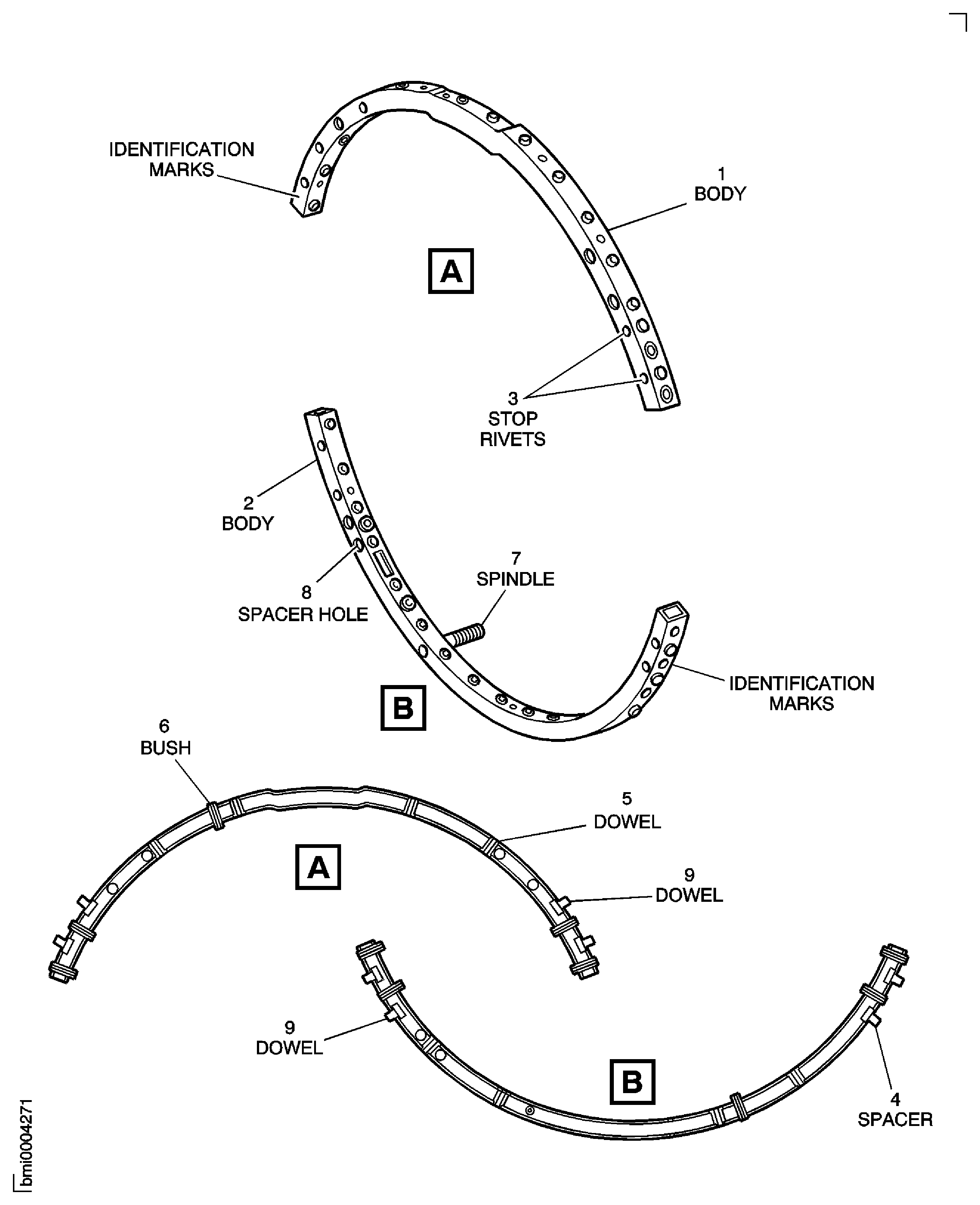 VIGV Upper and Lower Unison Rings - Inspection Locations
