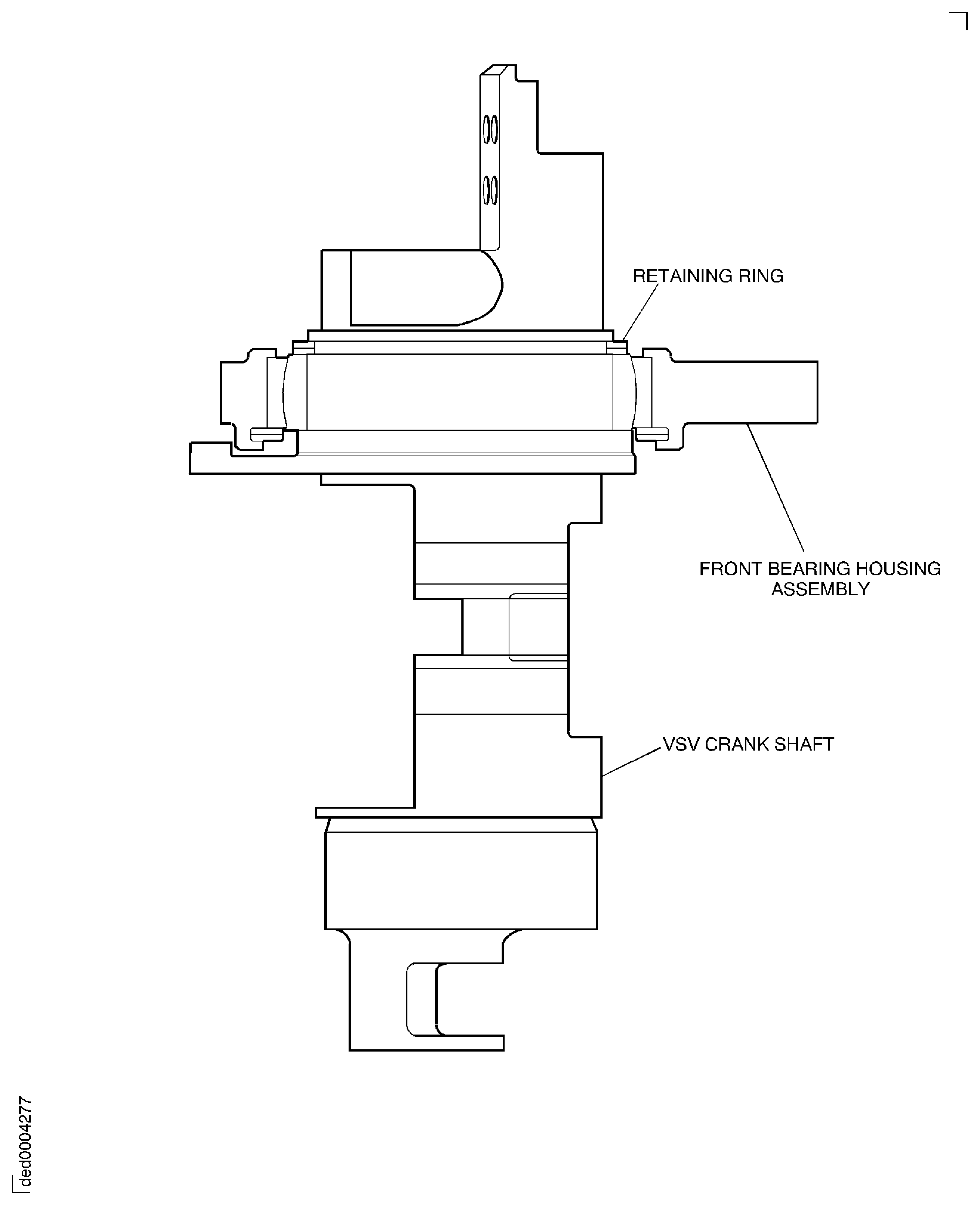 Sectional View of VSV Crankshaft Assembly