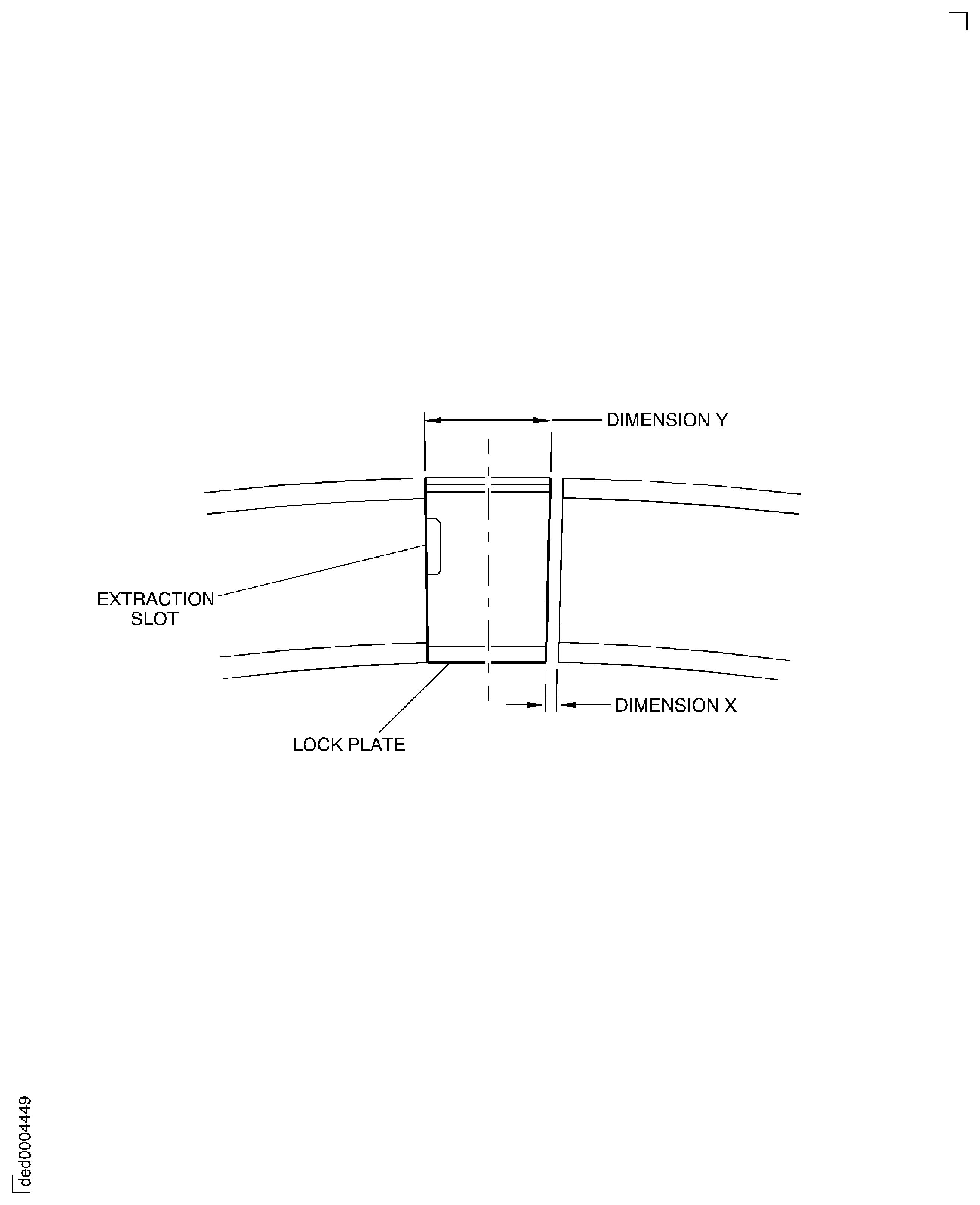 Measure Blade Lockplate clearance