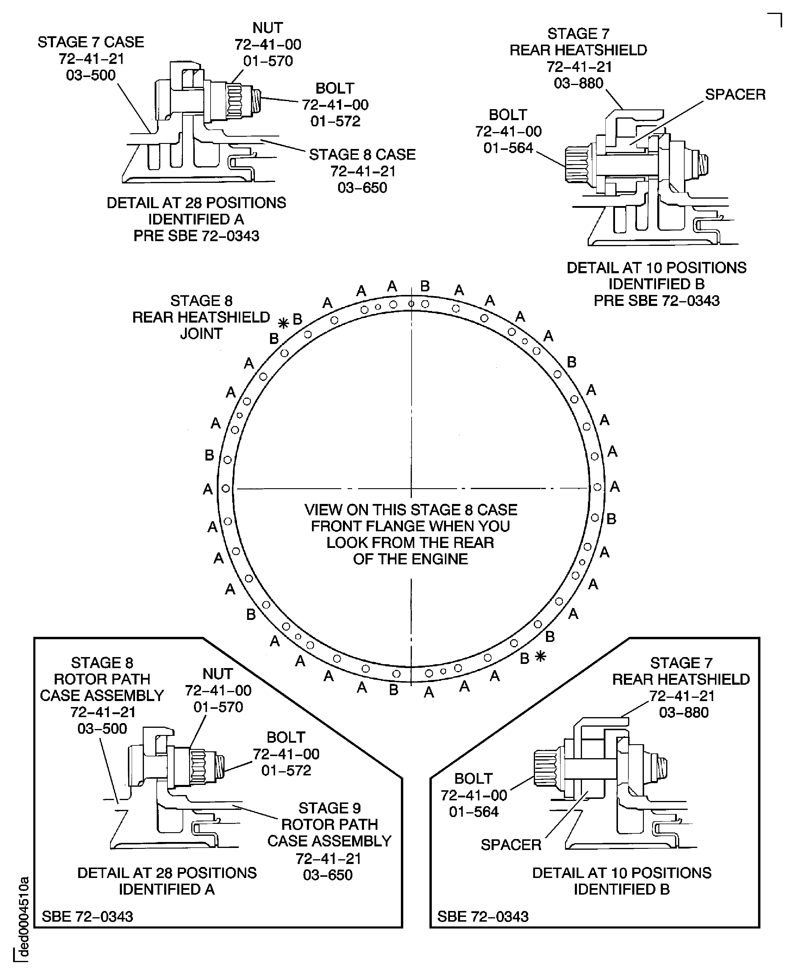 Stage 8 Rotor Path Ring Details