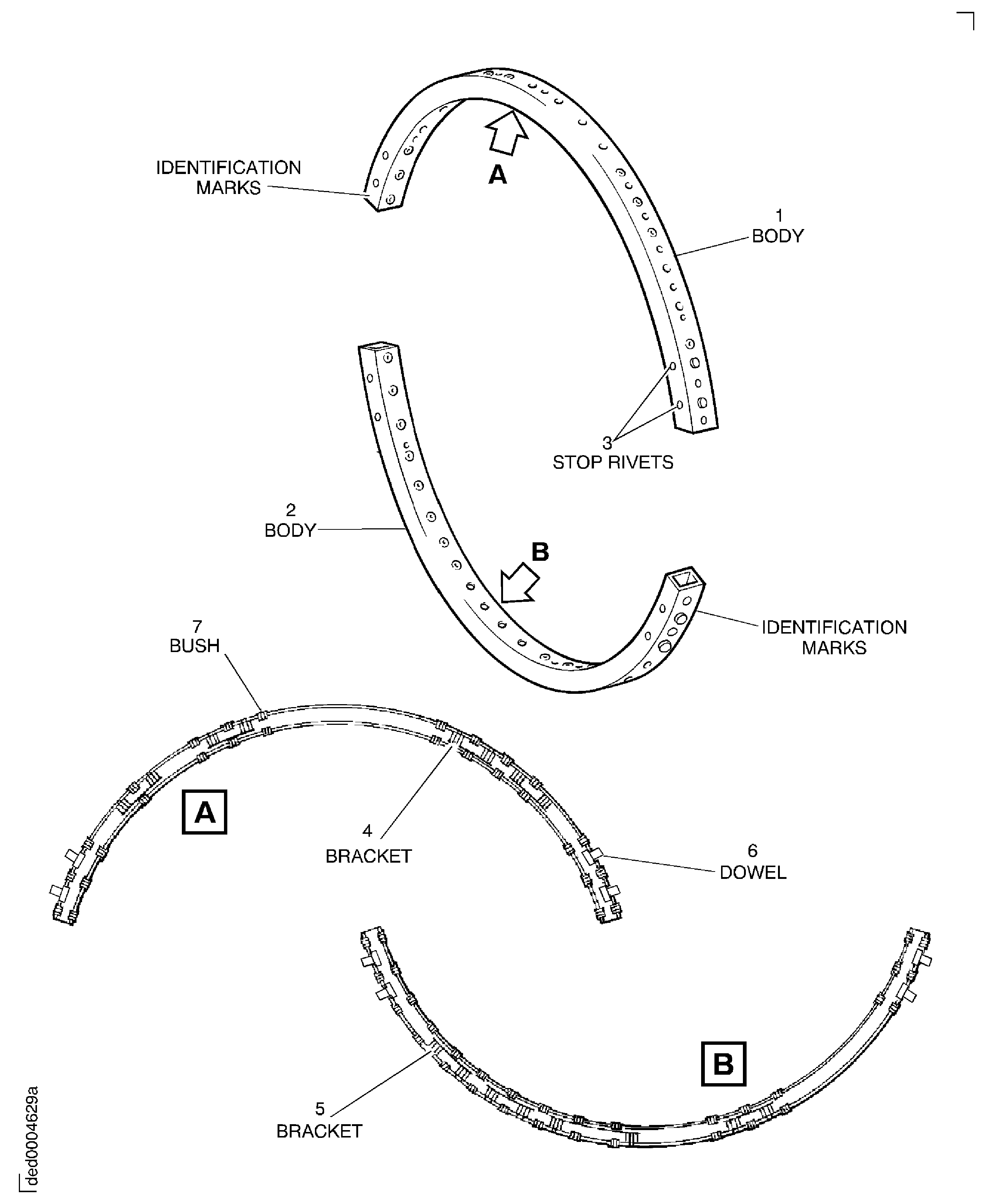 Stage 4 Upper And Lower Unison Rings - Inspection Locations