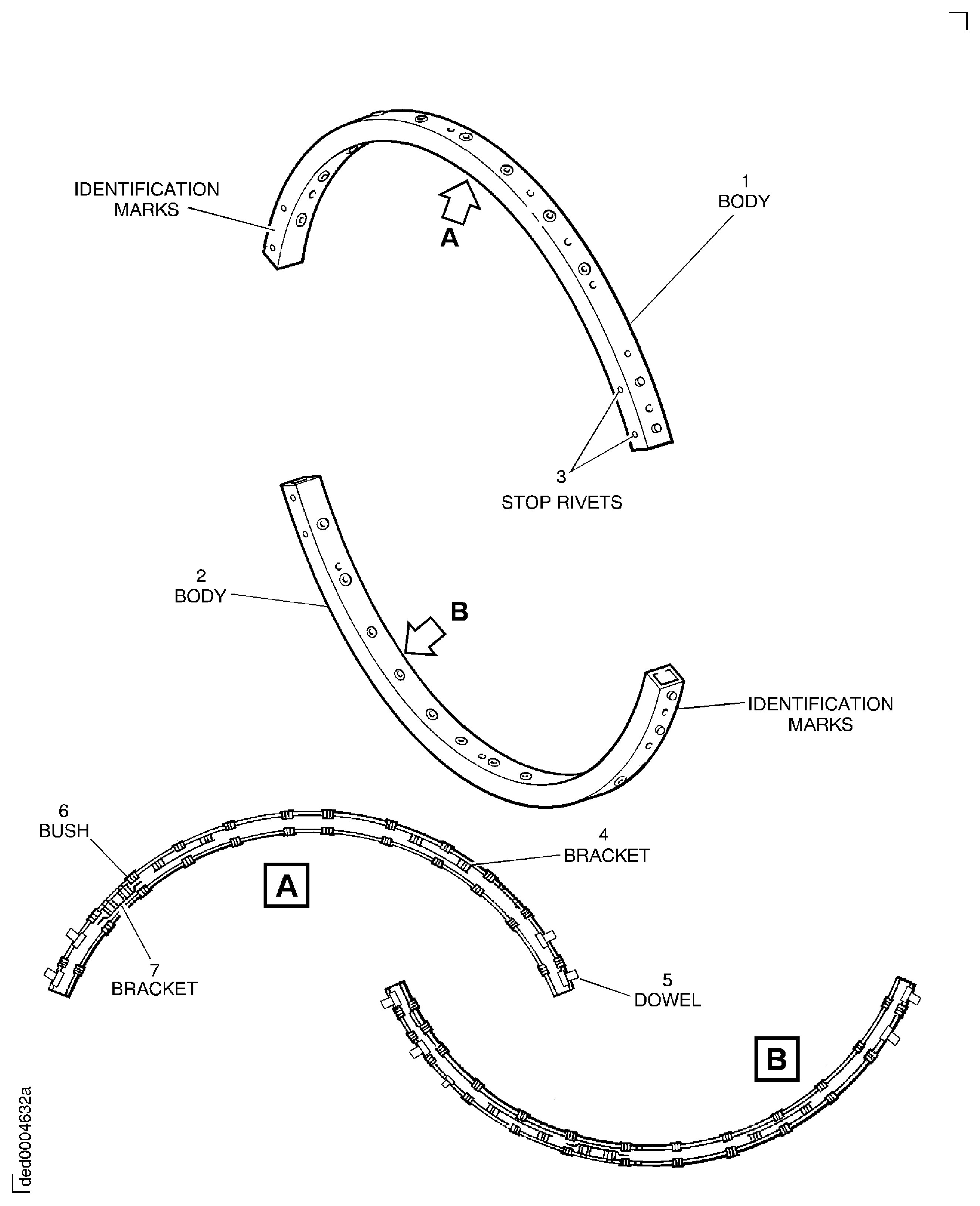 Stage 3 Upper And Lower Unison Rings - Inspection Locations