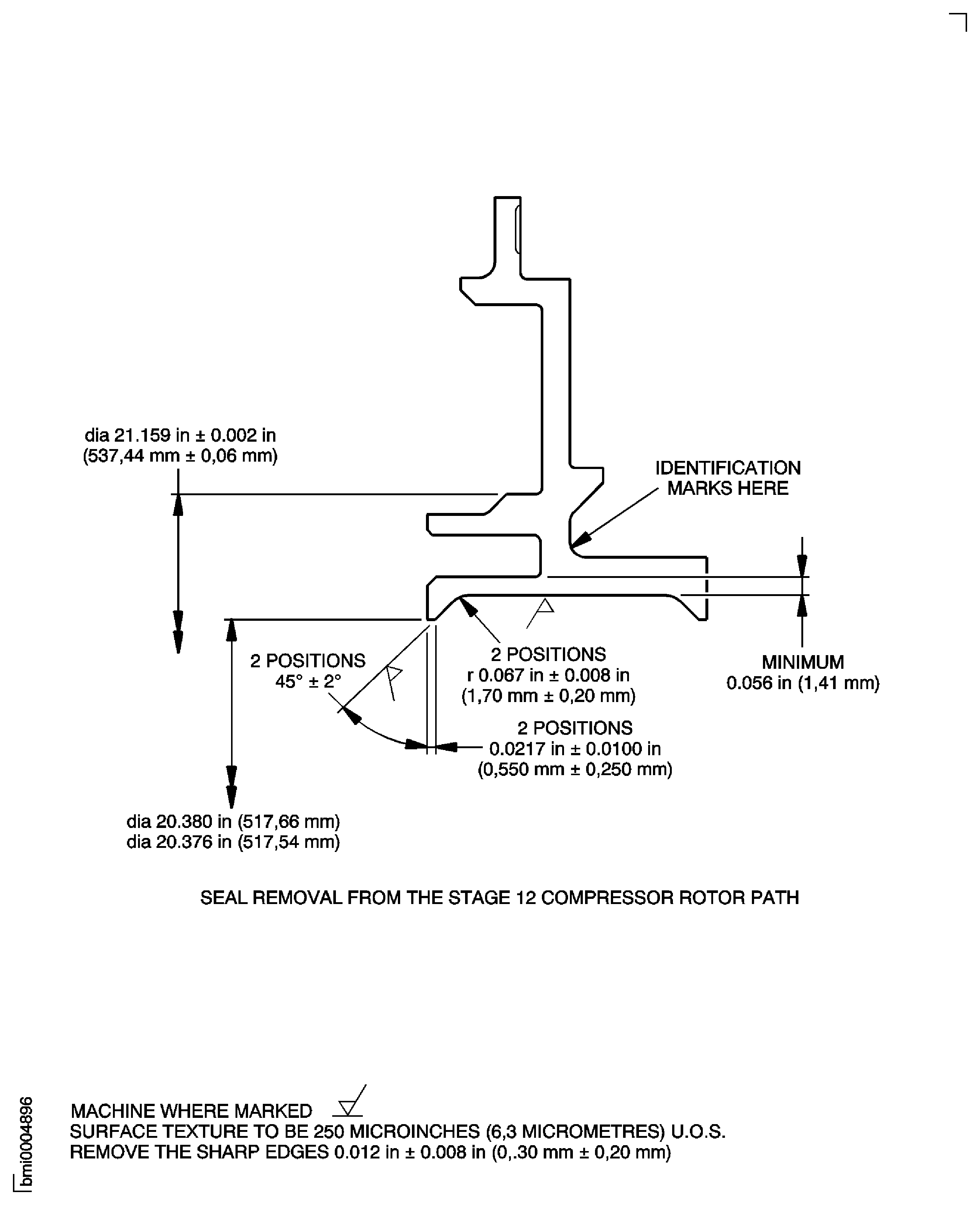 Repair Details and Dimensions - Assembly A