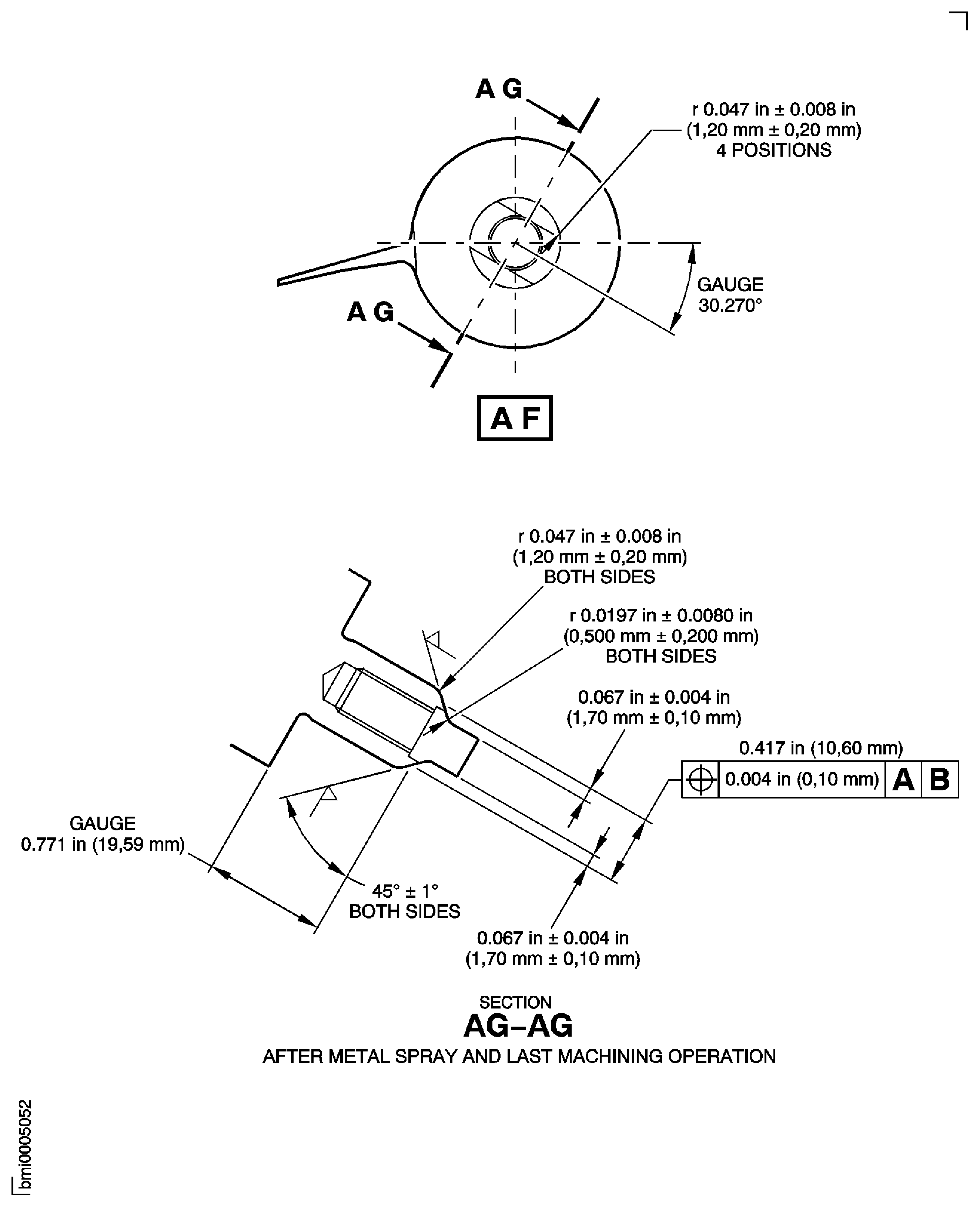 Repair Details and Dimensions - Assembly E, Assembly F, Assembly G, Assembly H and Assembly K