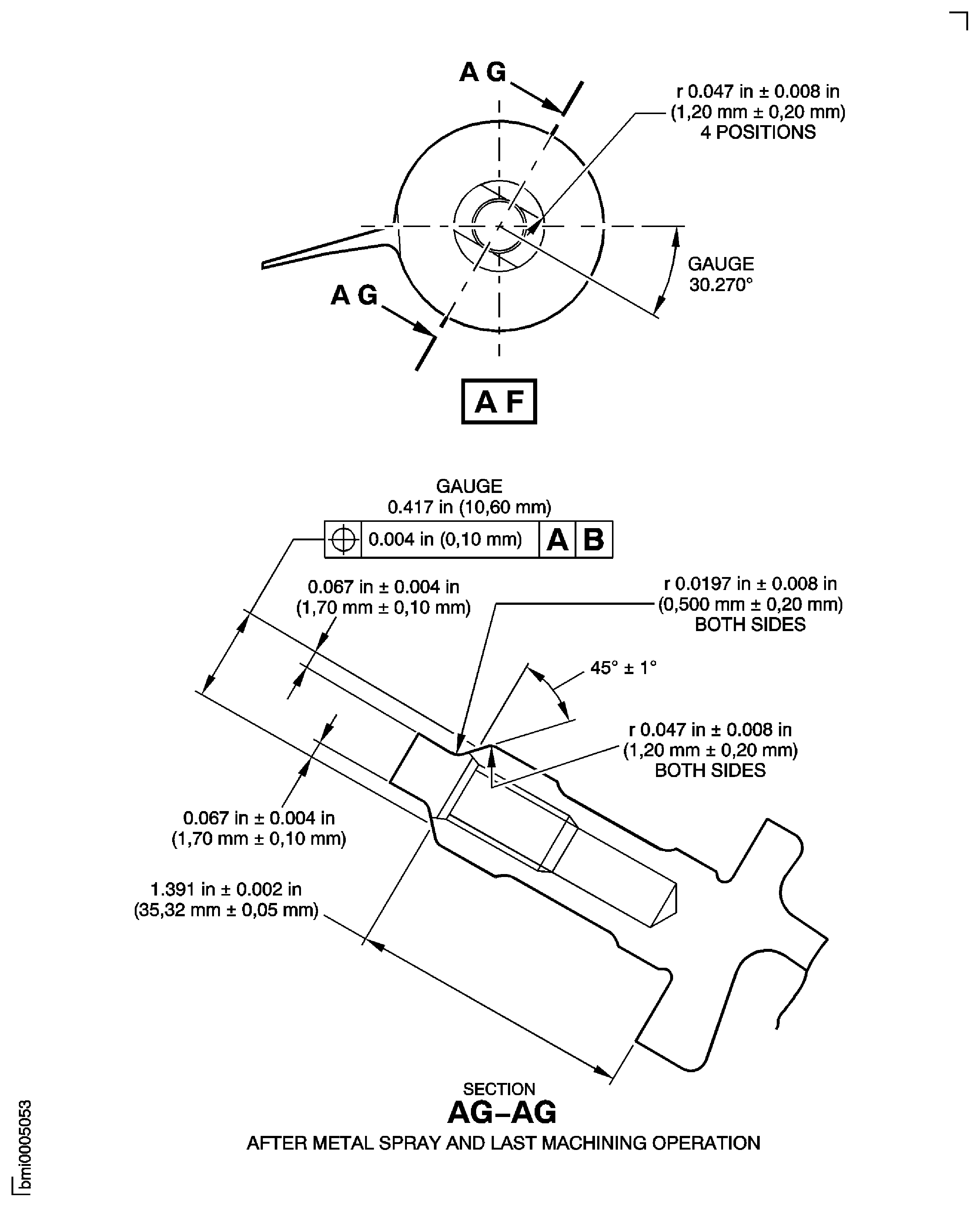 Repair Details and Dimensions - Assembly A, Assembly B, Assembly C, Assembly D and Assembly J