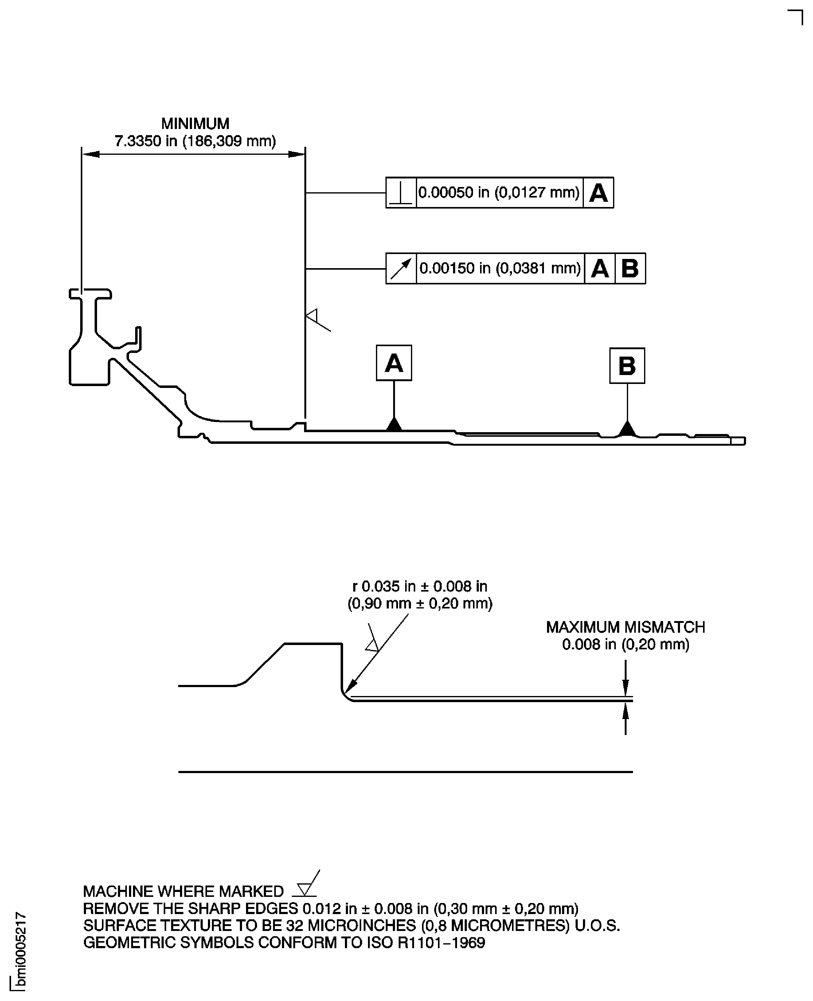Repair Details and Dimensions - Assembly B