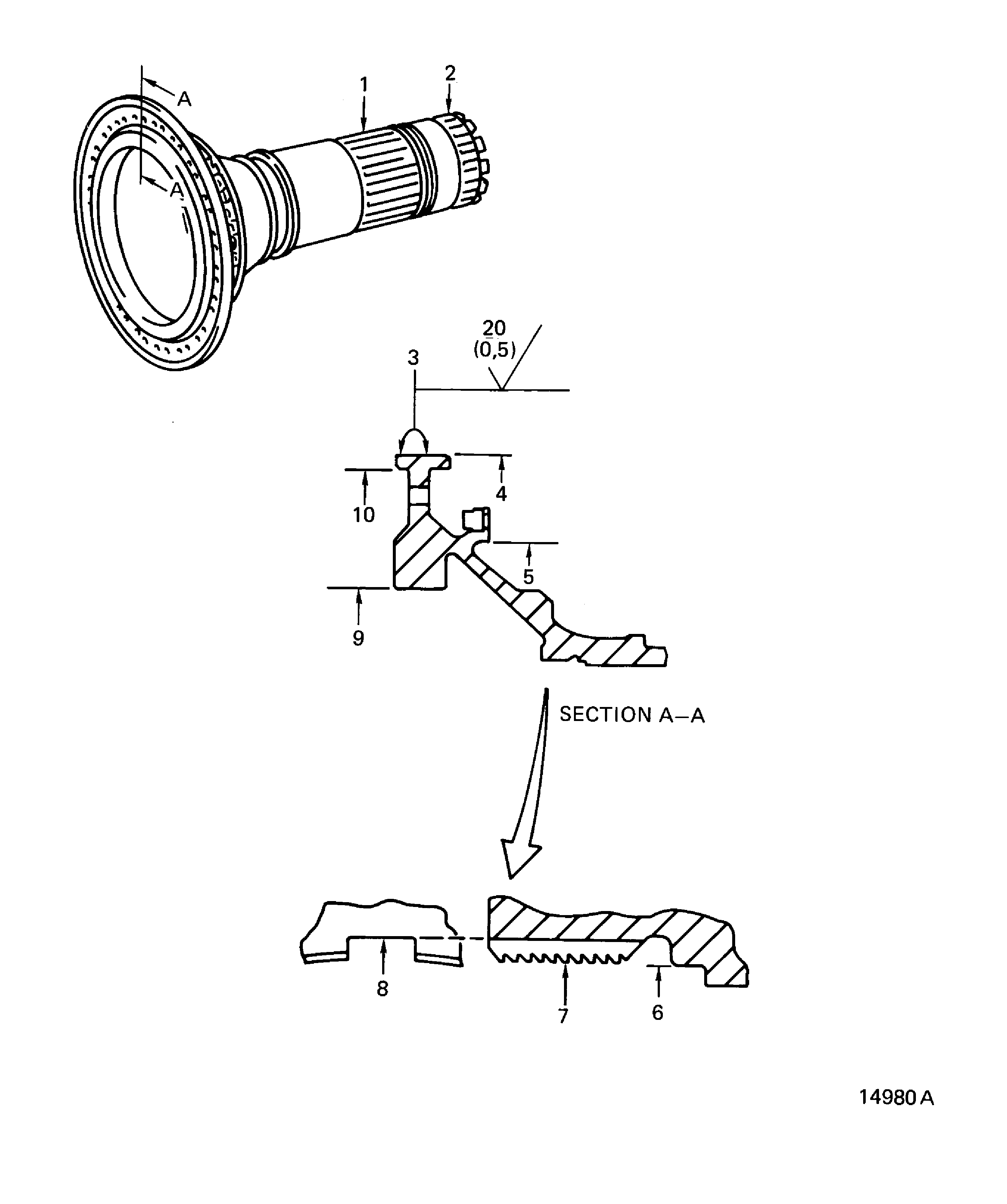 HPC Shaft Assembly Inspection Locations