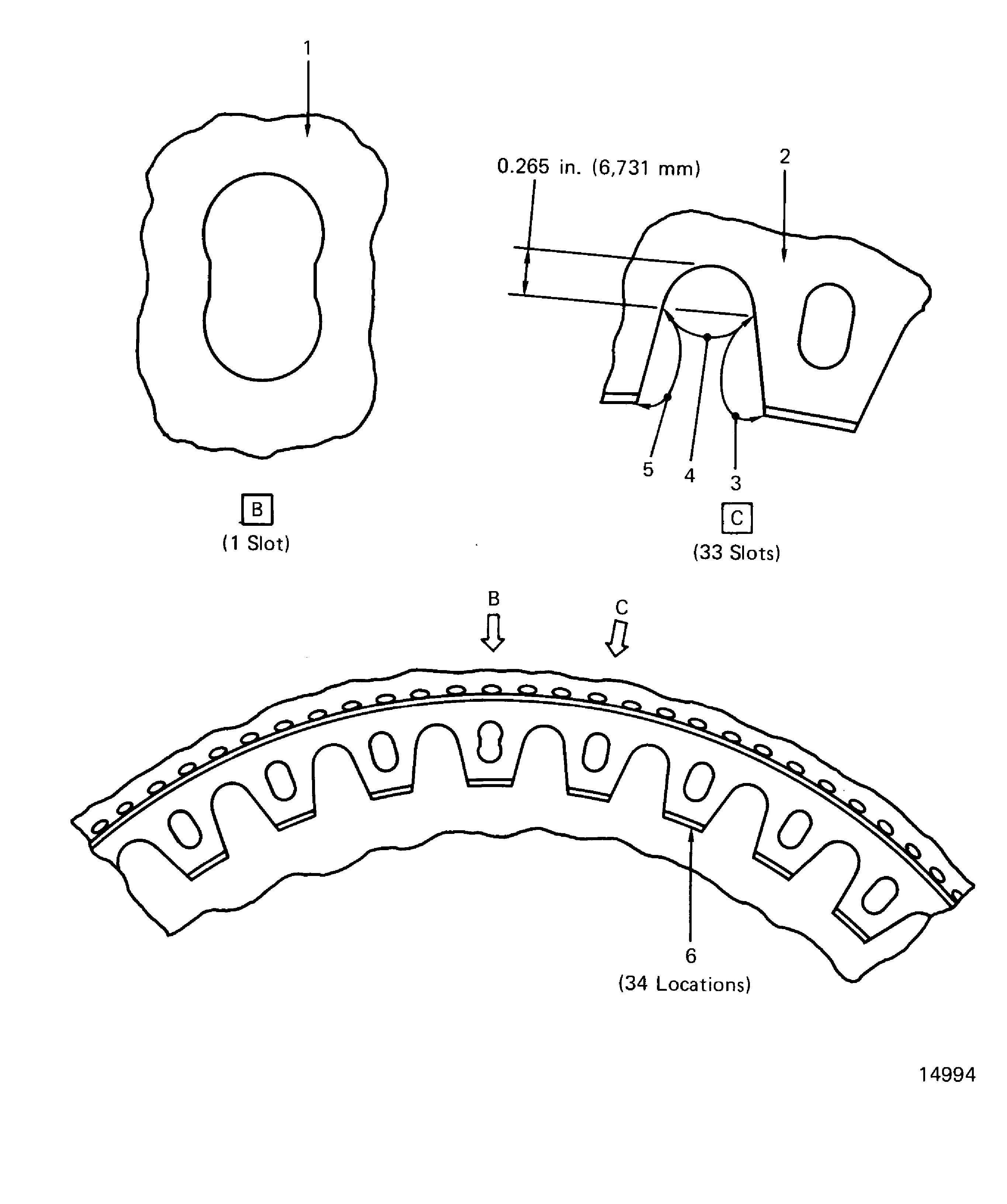 Rear HPC disk inspection locations