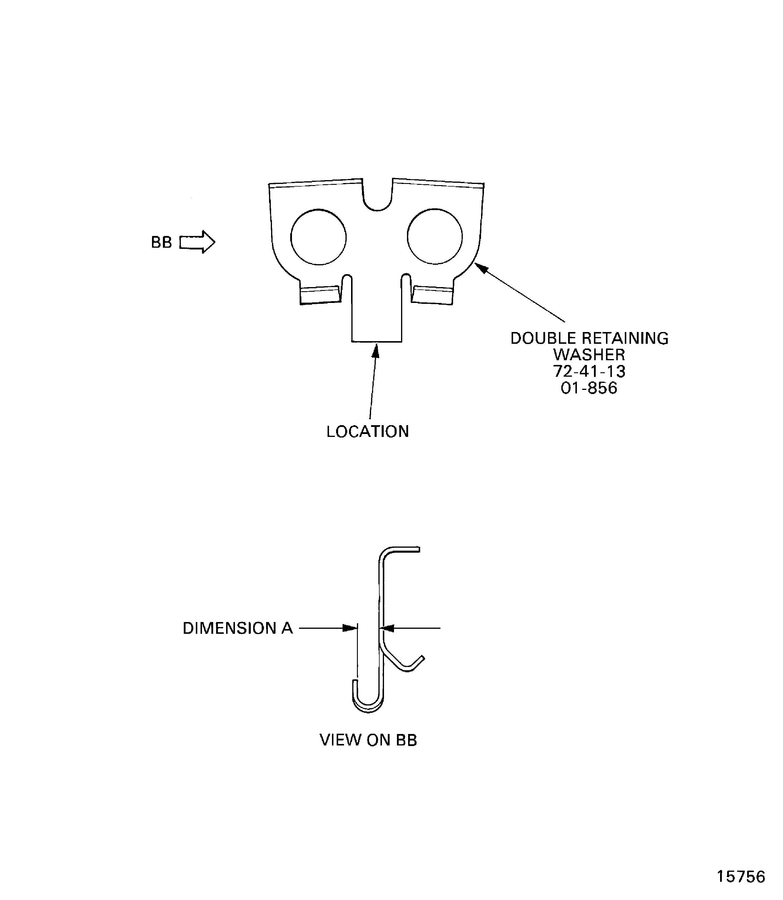 Examine the double retaining washer