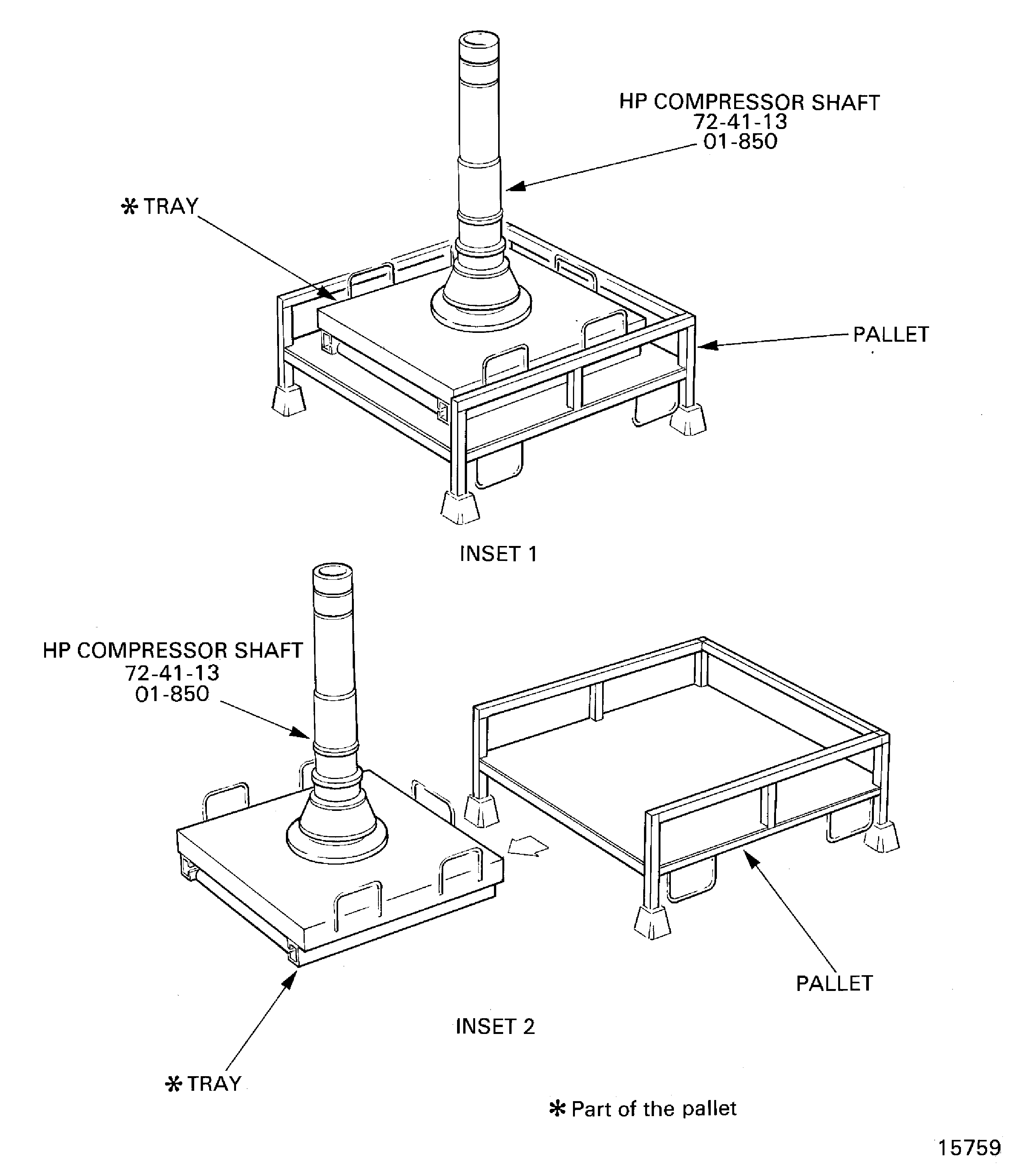 Put the HP compressor shaft in to the oven