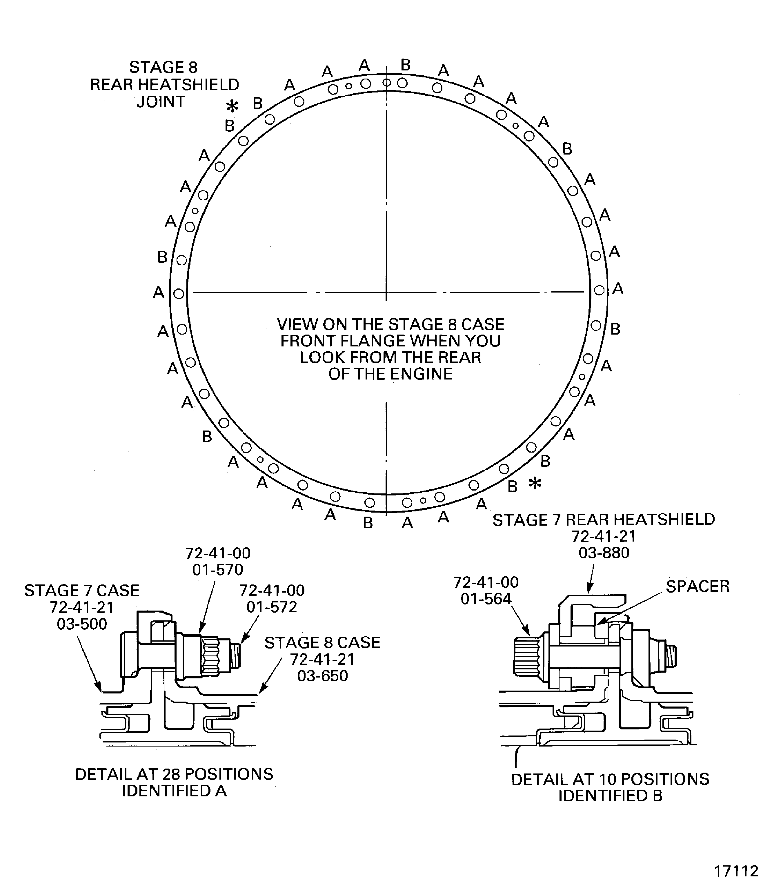 Stage 8 rotor path ring details