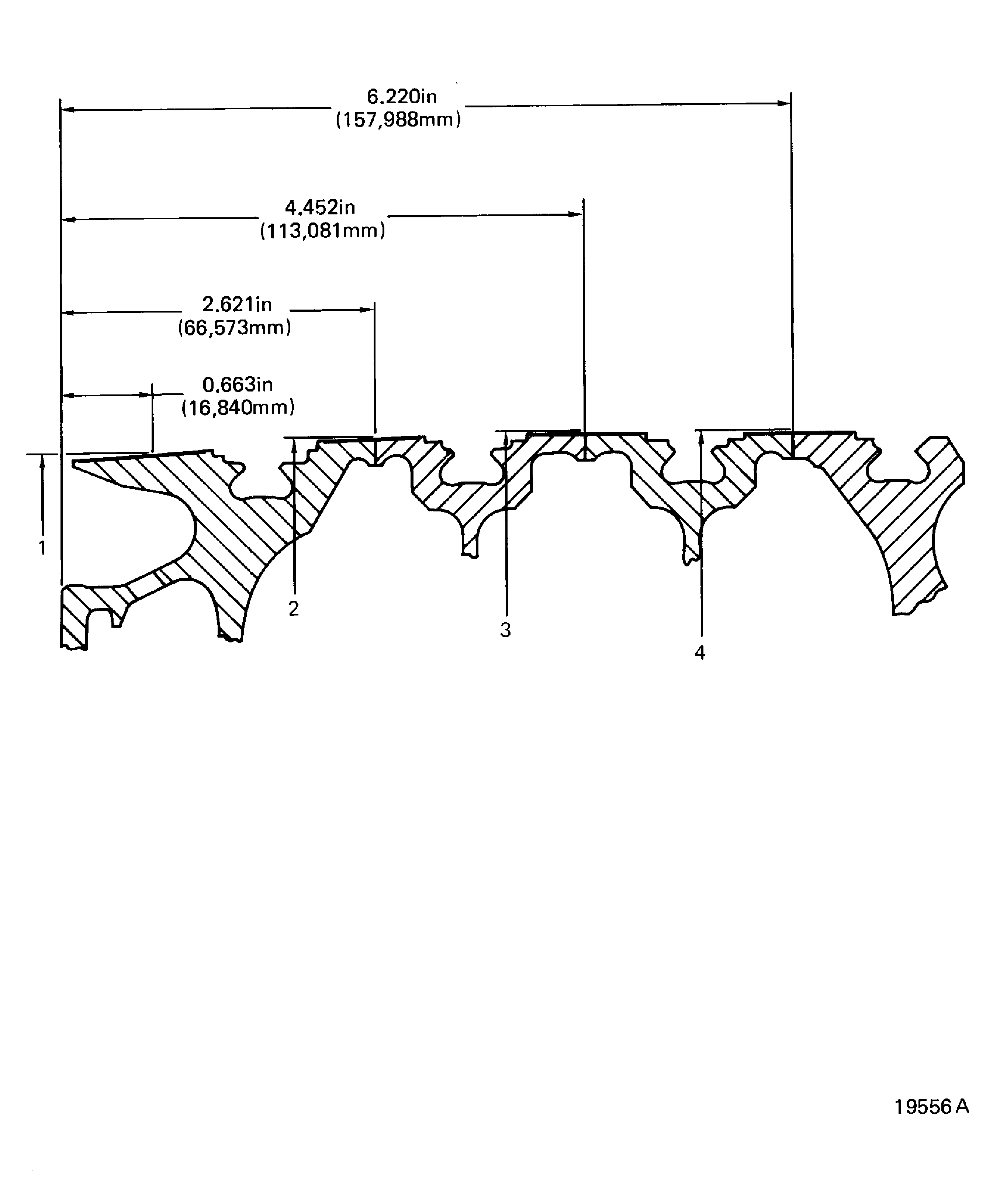 Rear HPC disk inspection locations
