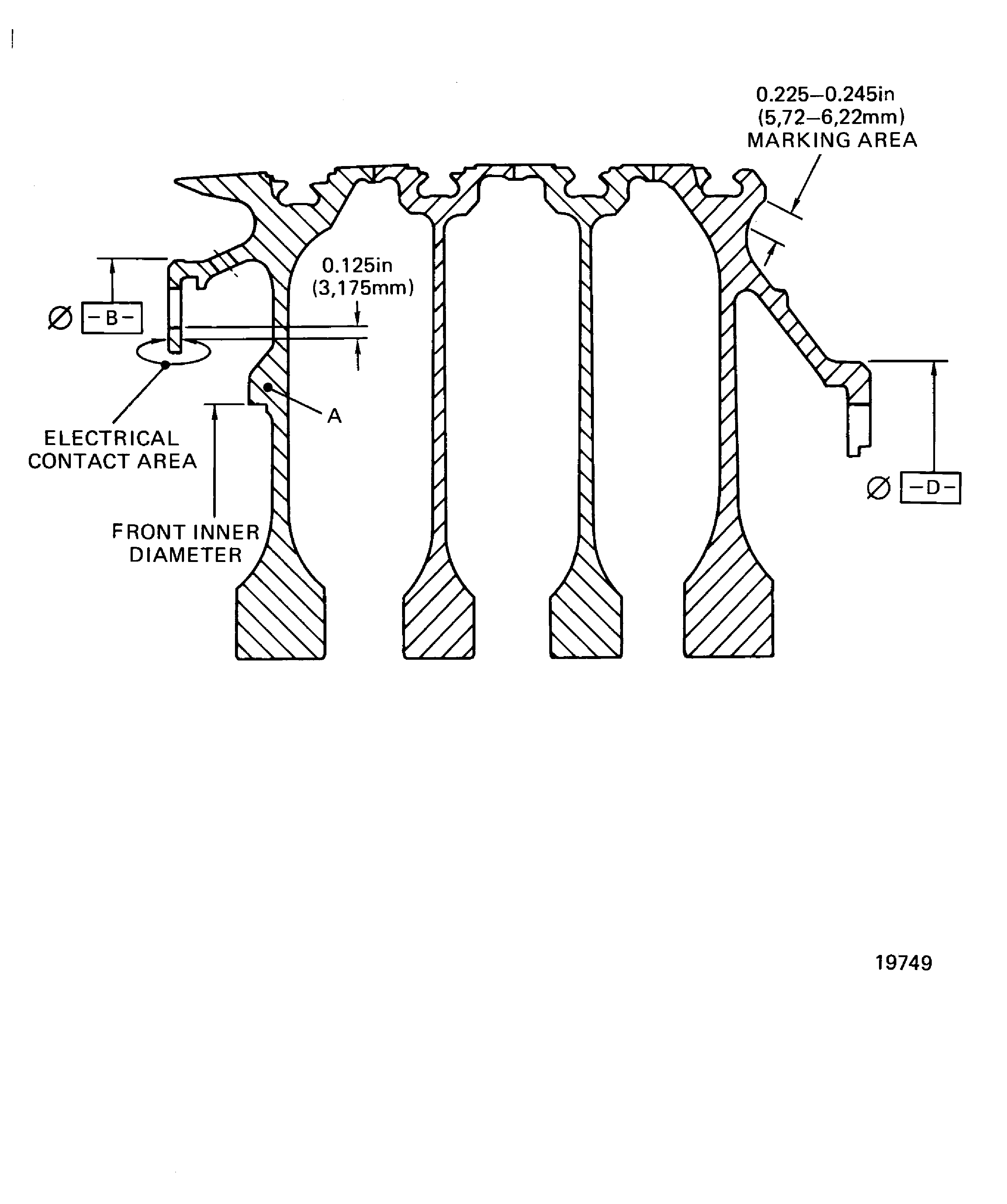 Stages 9 - 12 HP compressor disk repair locations
