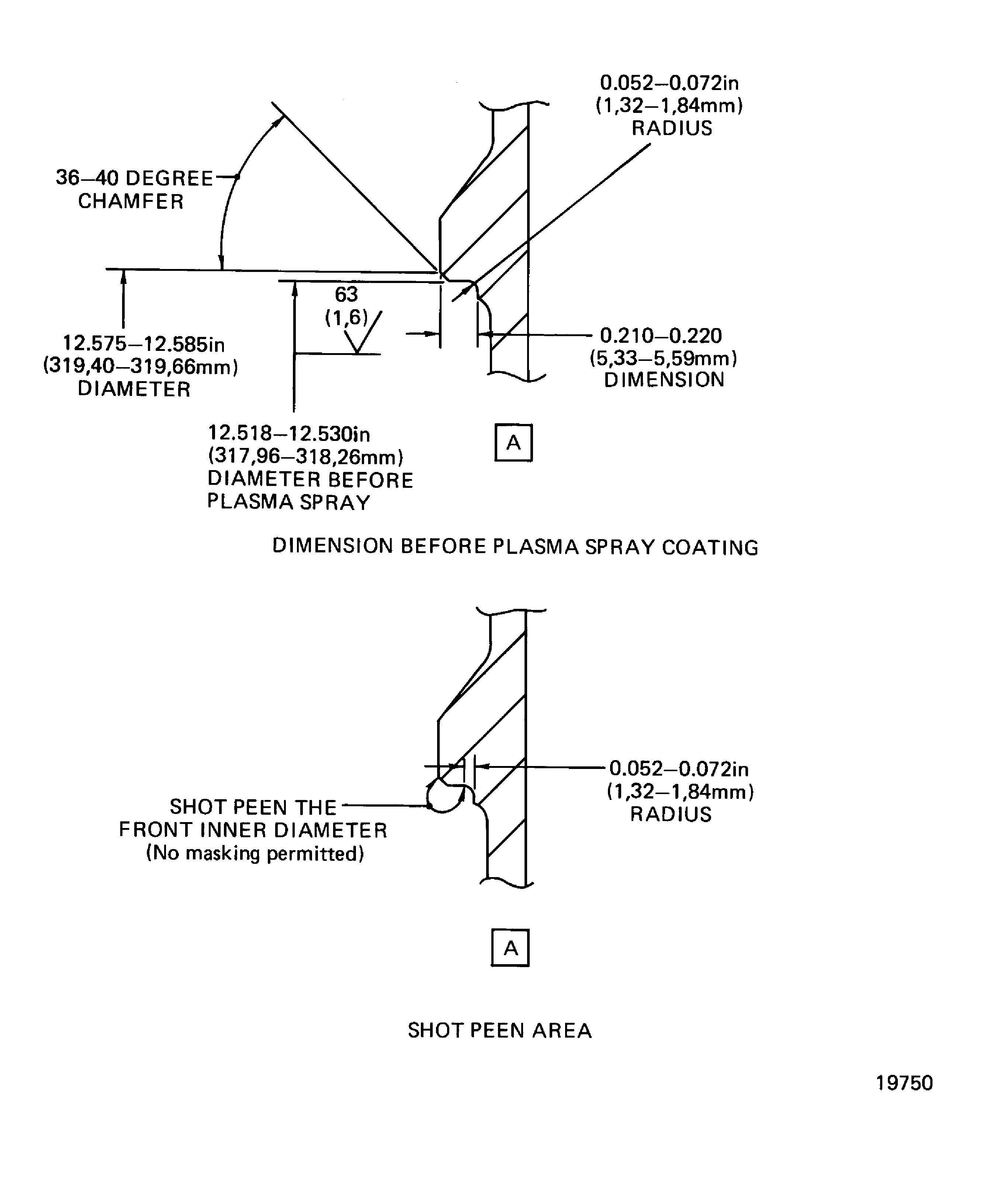 Stages 9 - 12 HP compressor disk repair locations