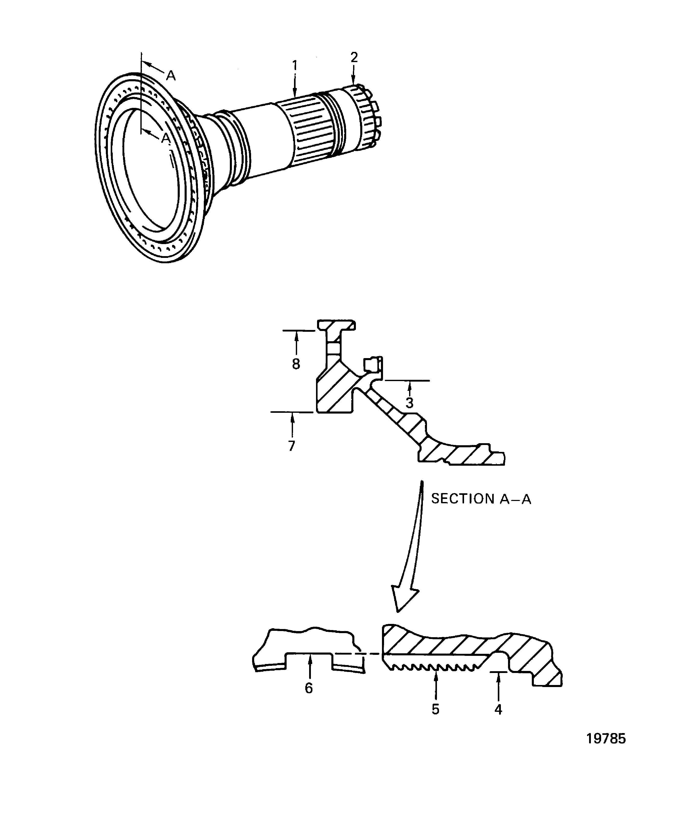 HPC Shaft Assembly Inspection Locations