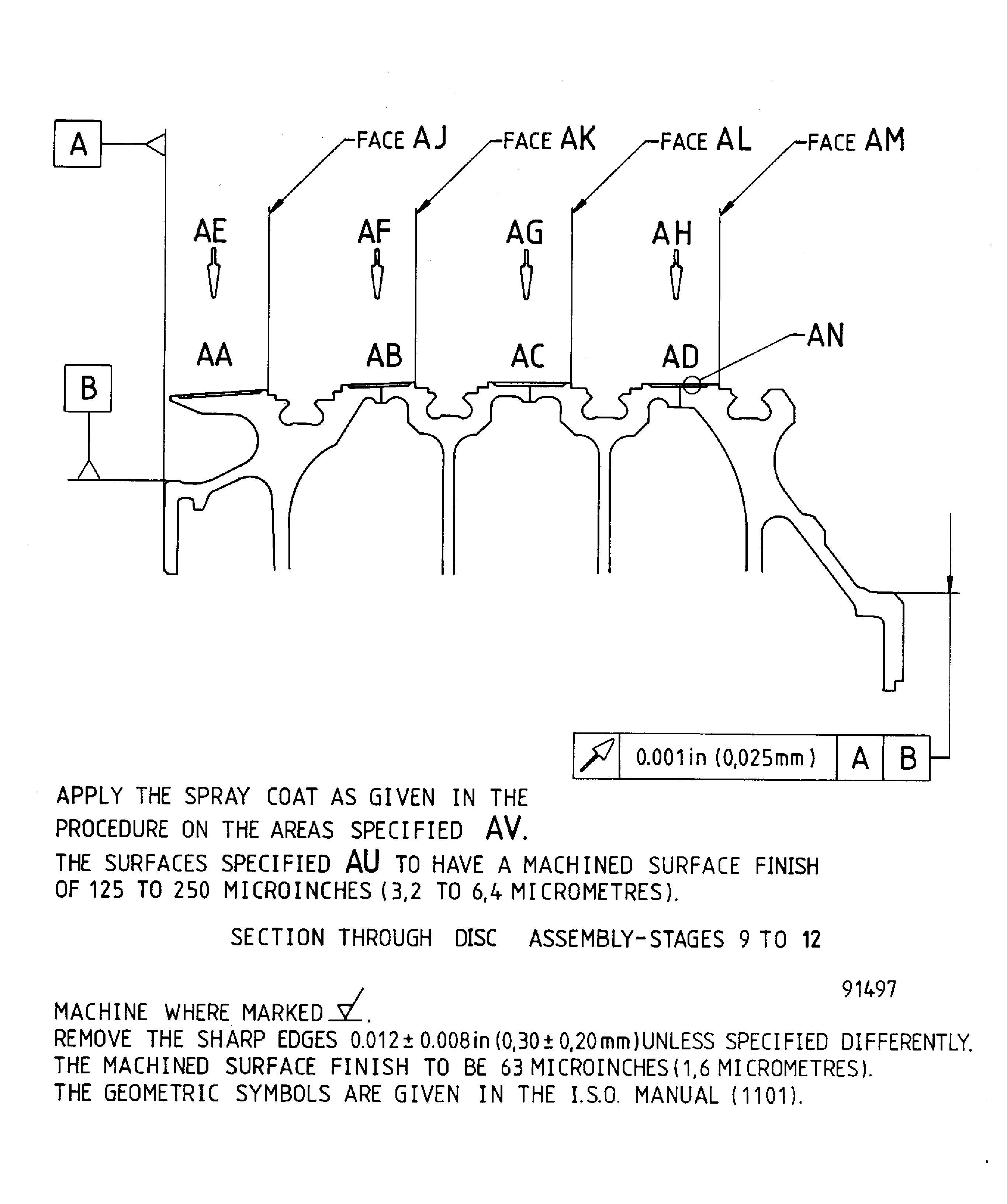 Repair details and dimensions - Assy A