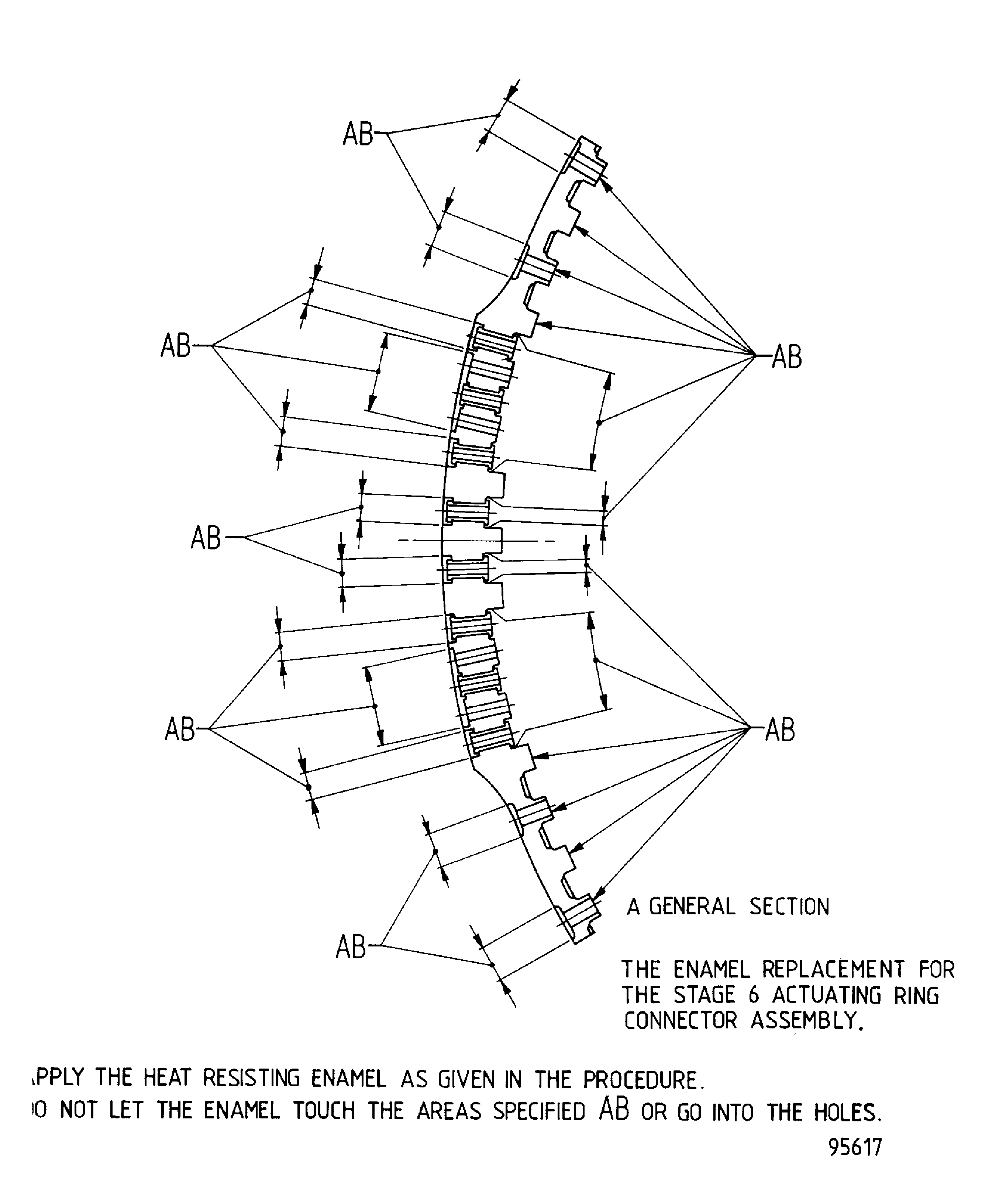 The stage 6 actuating ring connector assembly