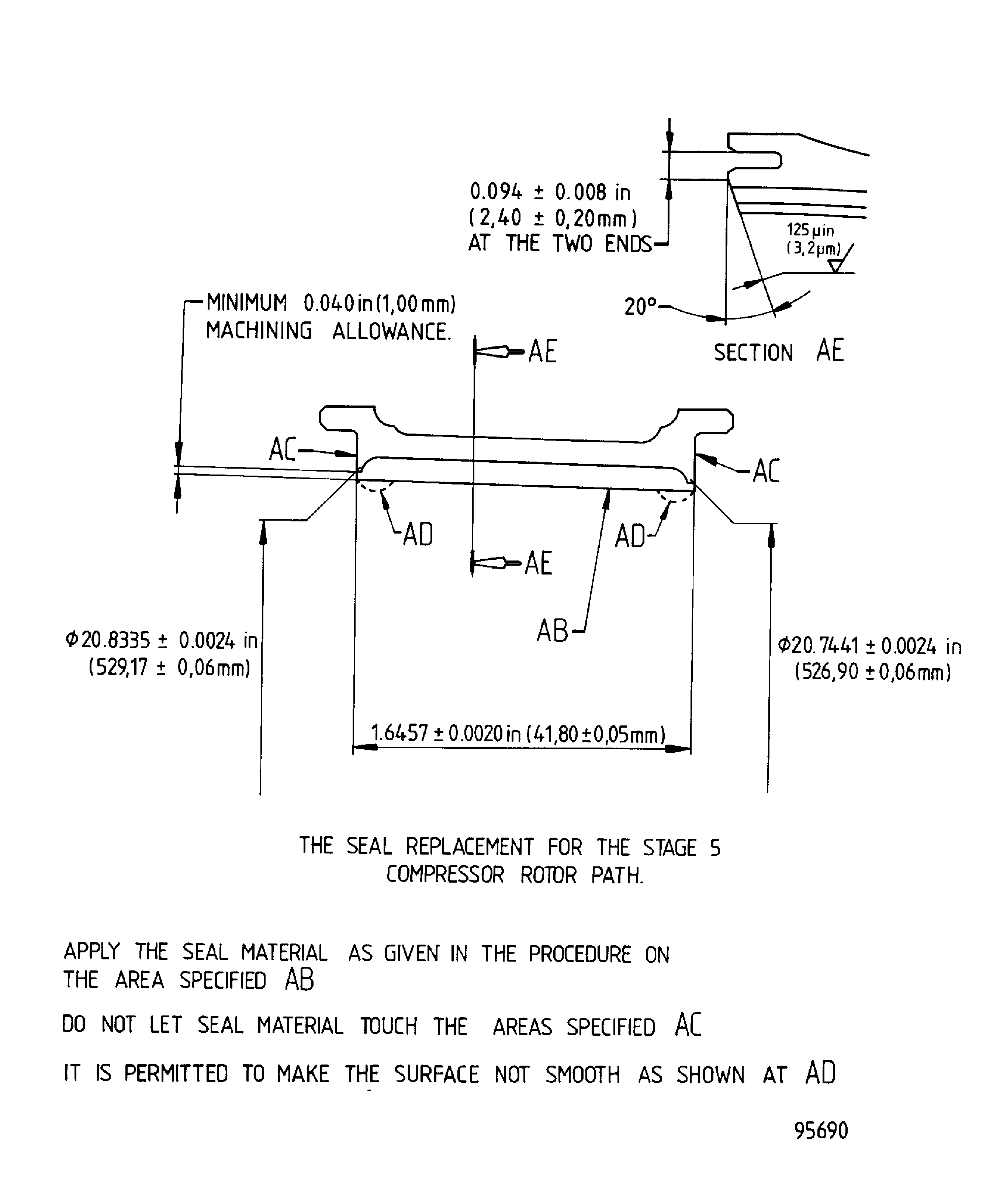 Repair details and dimensions - Assy A