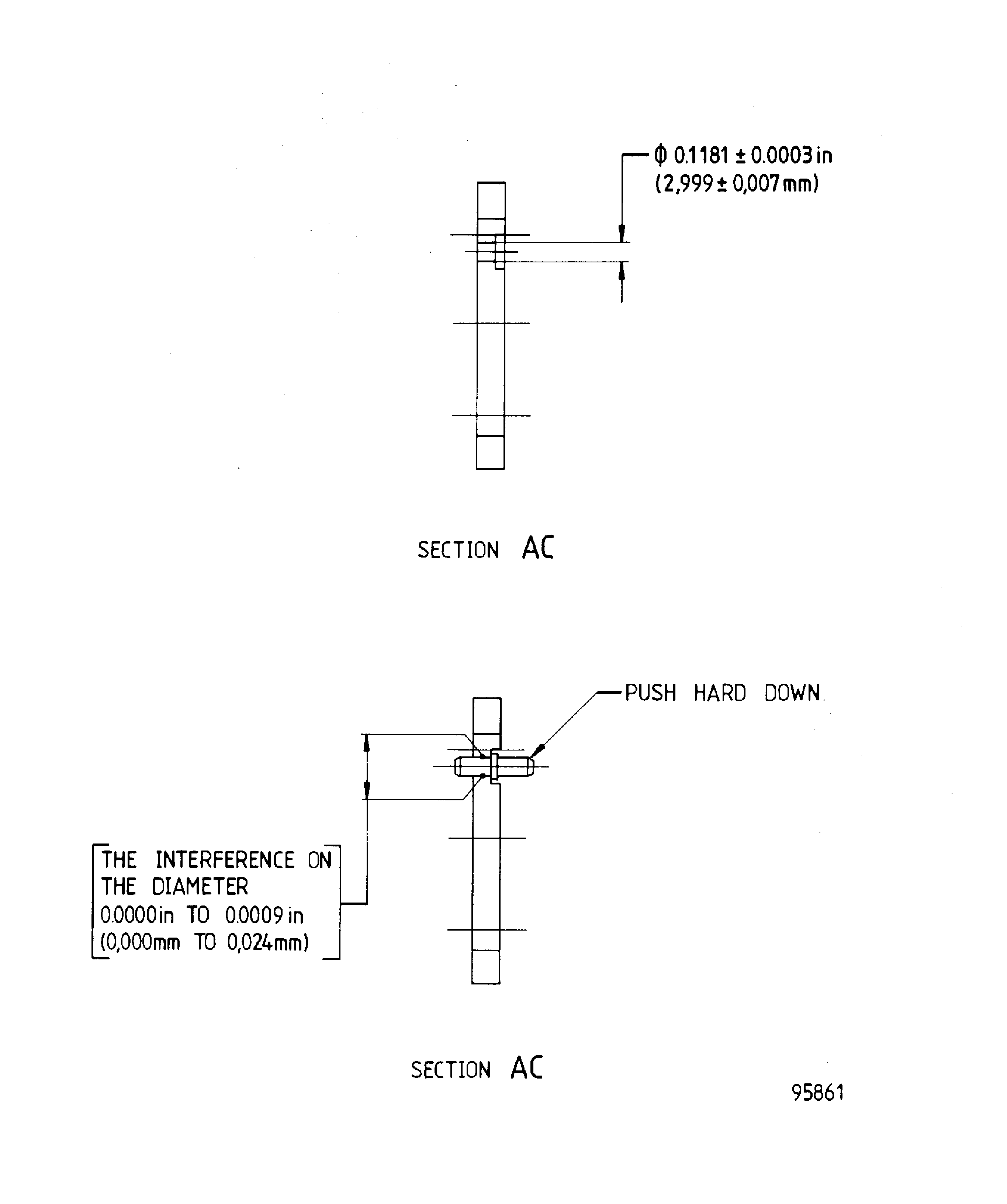 Repair details and dimensions