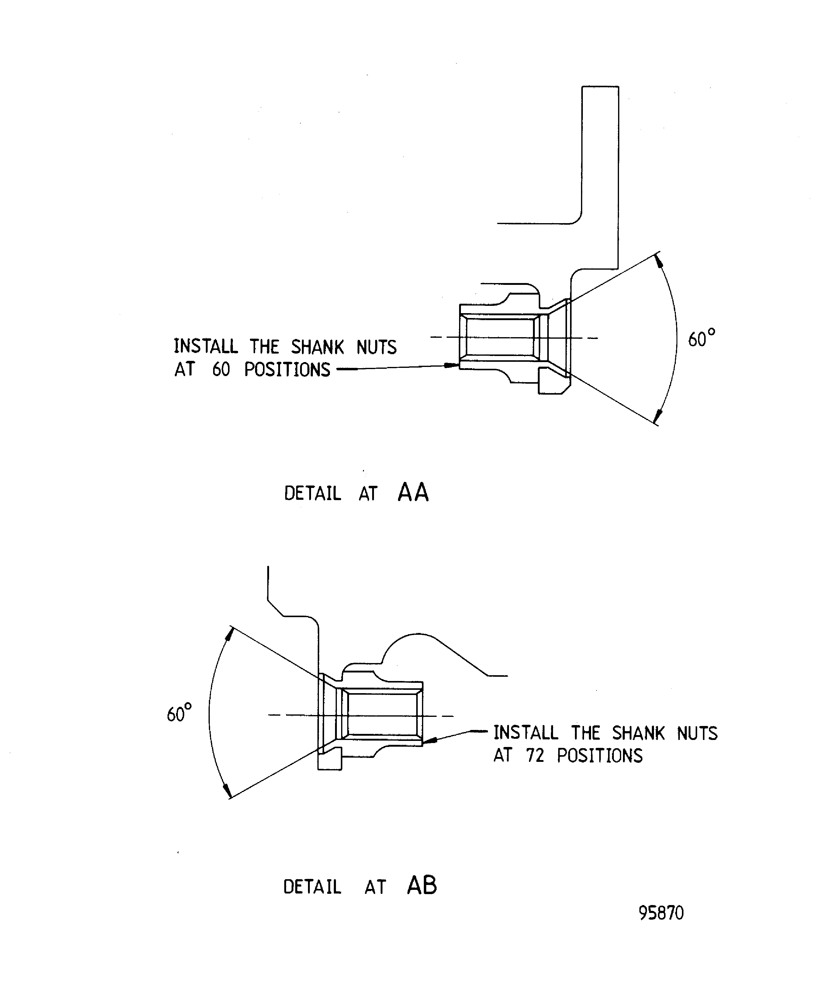 Repair details and dimensions - Assembly A