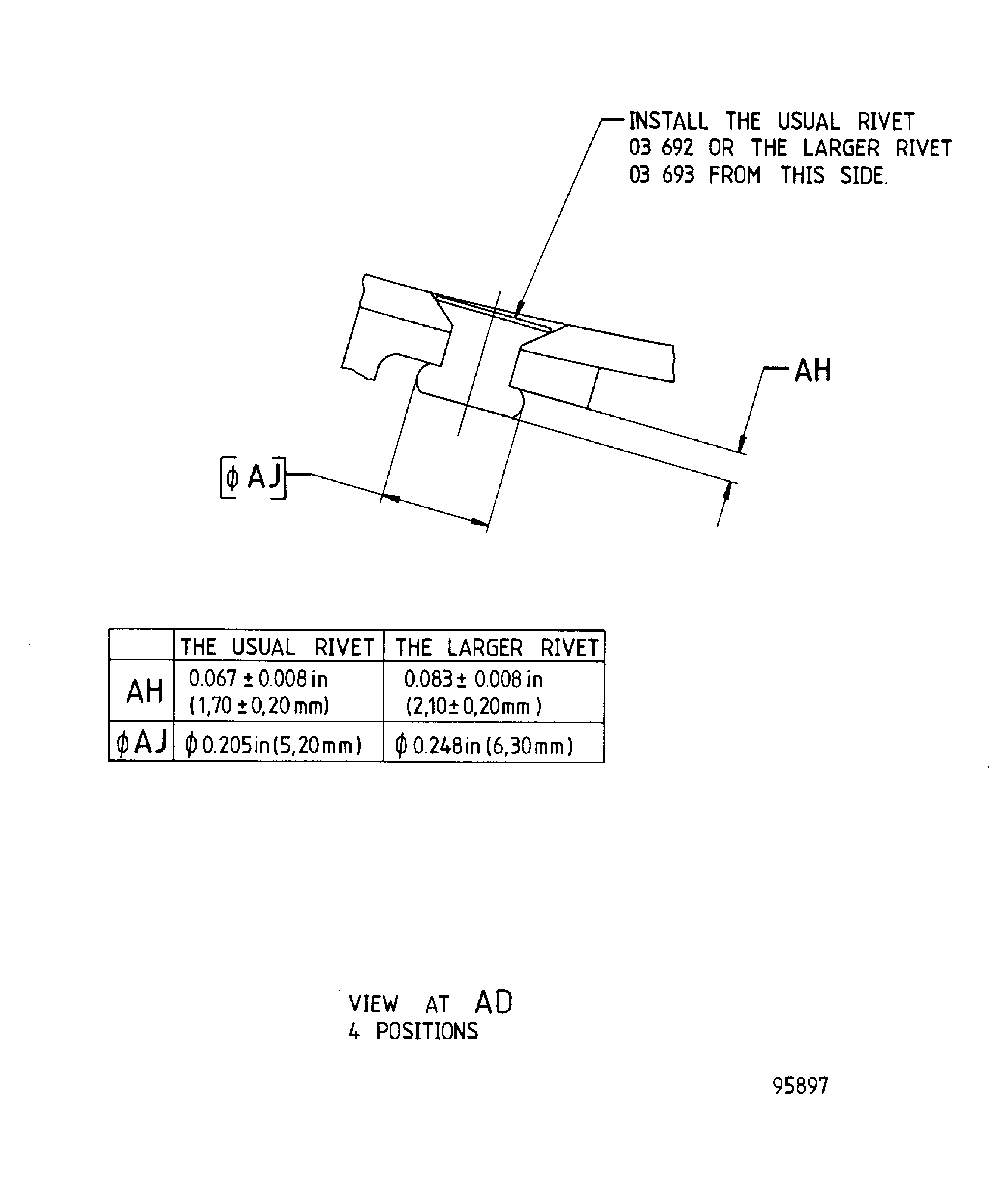 Repair Details And Dimensions - Assembly A, Assembly B, Assembly C And Assembly D
