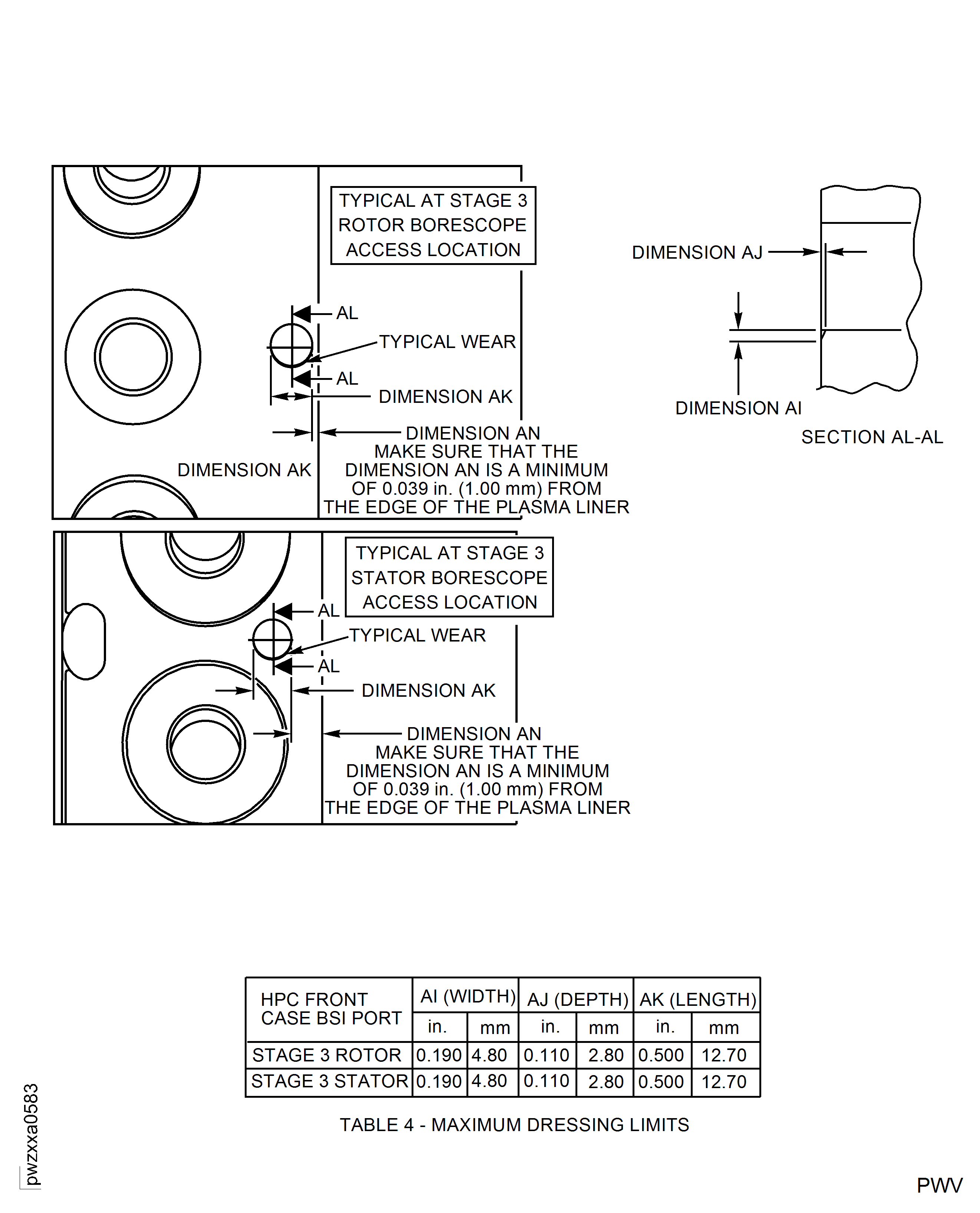Repair Details and Dimensions - Assembly A and Assembly B
