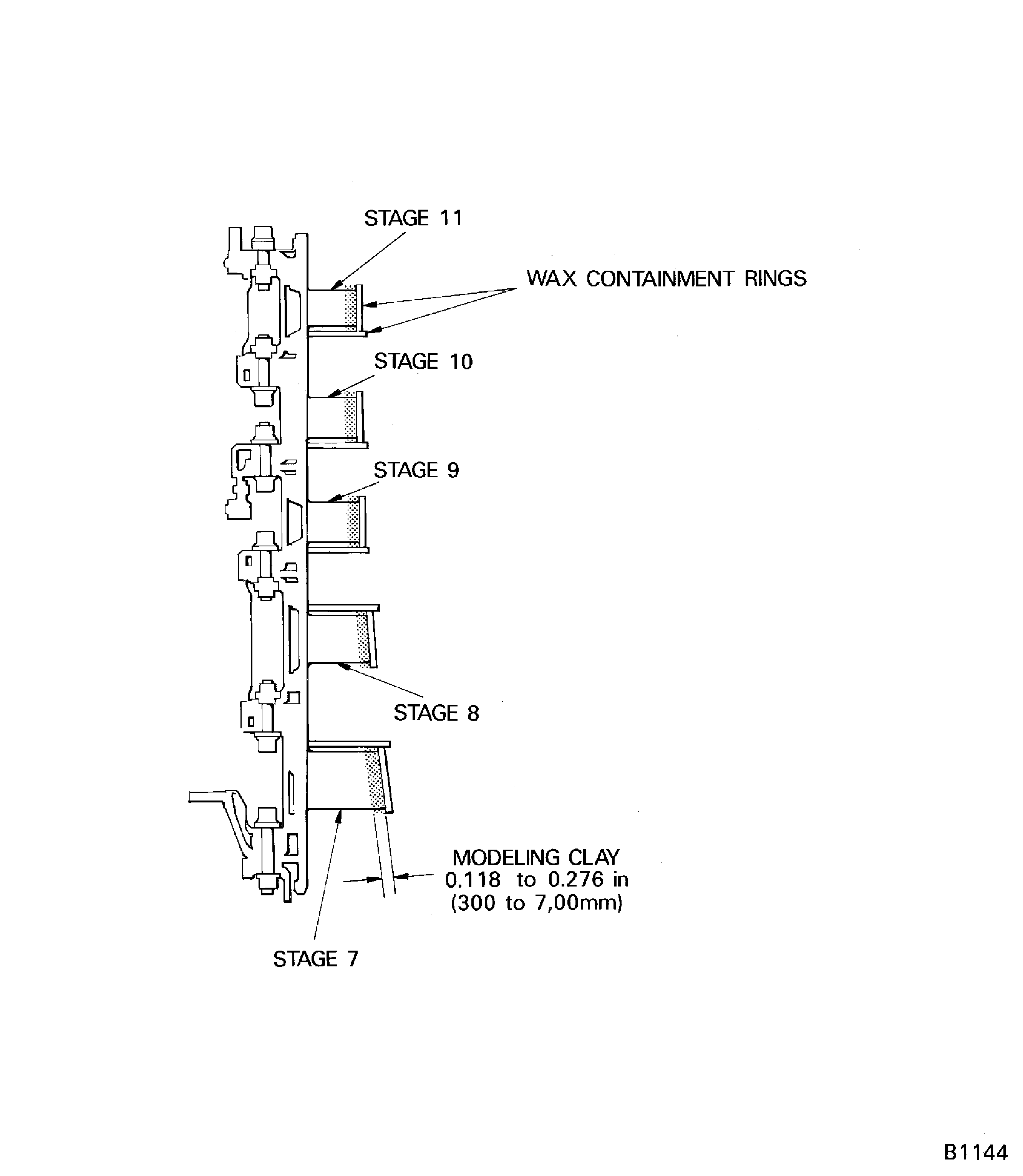 Install the Wax Containment Rings
