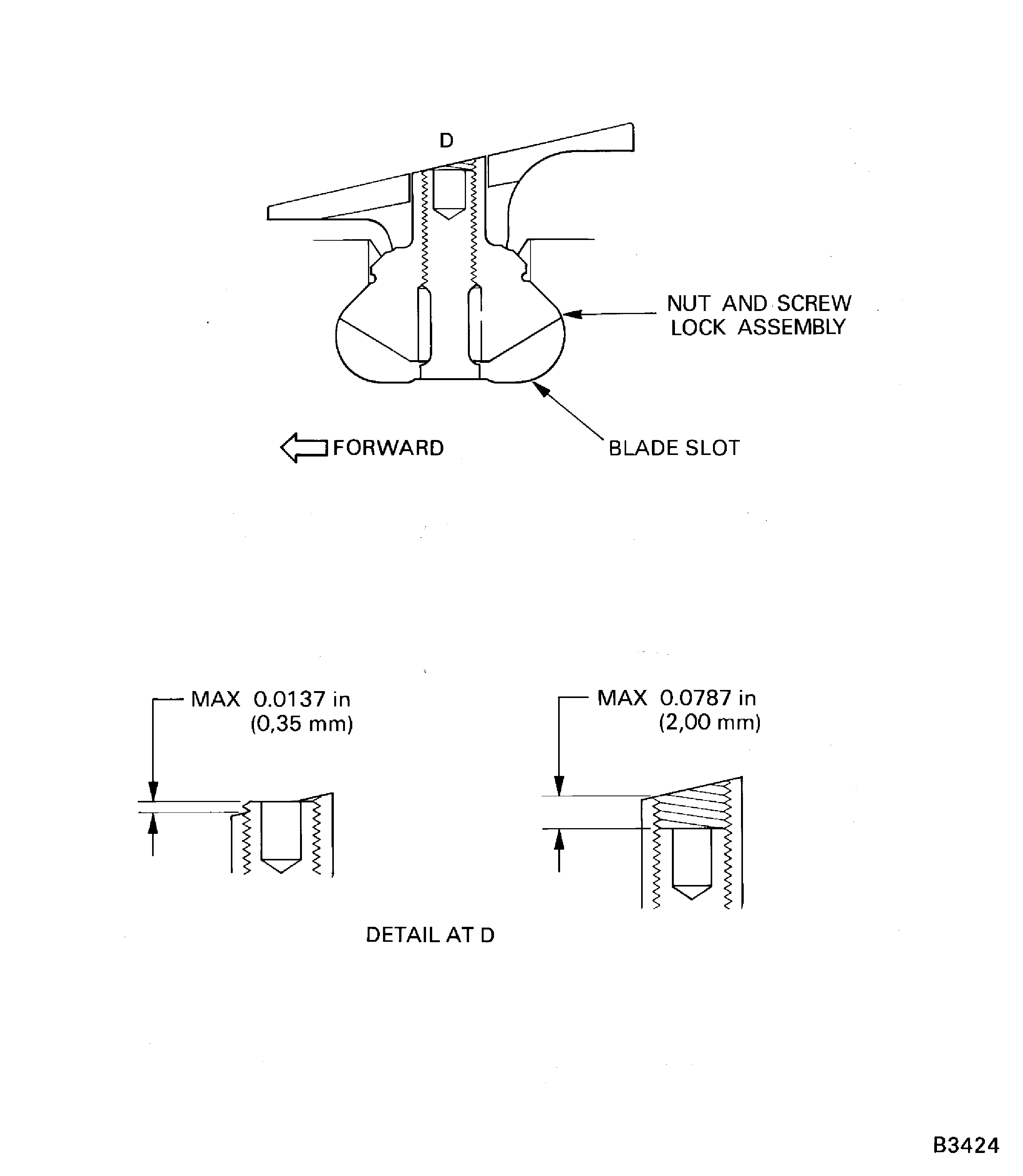 Install the nut and screw lock assemblies in to the stages 6 thru 12 disks