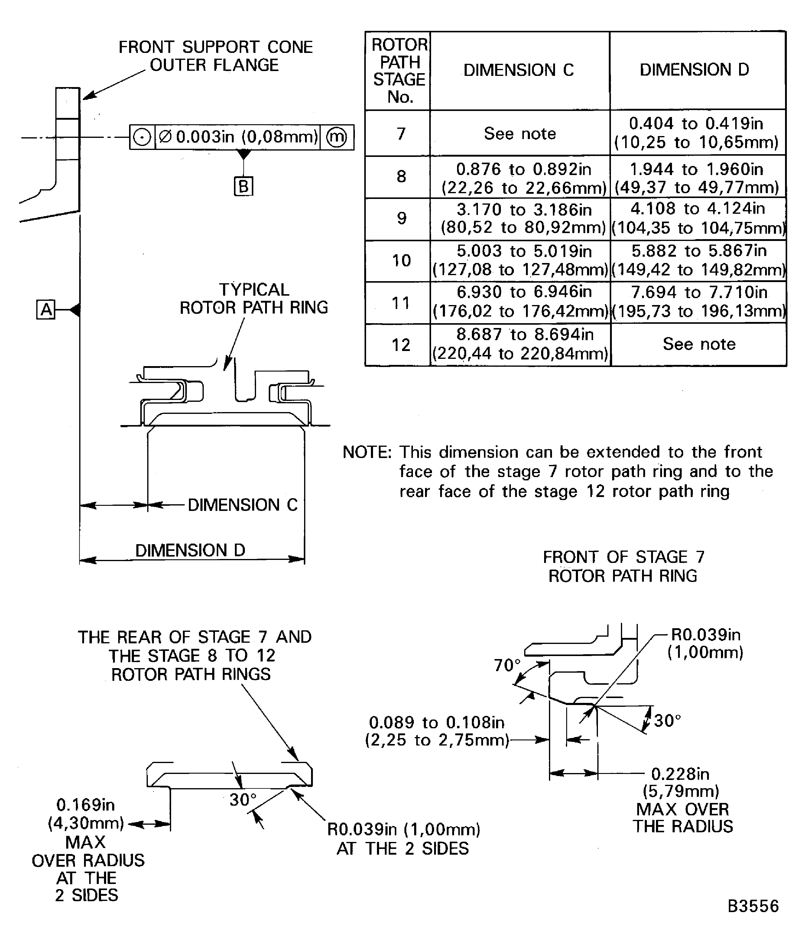 Pre SBE 72-0296 And Pre SBE 72-0343: Machine The Rotor Path Ring Liners