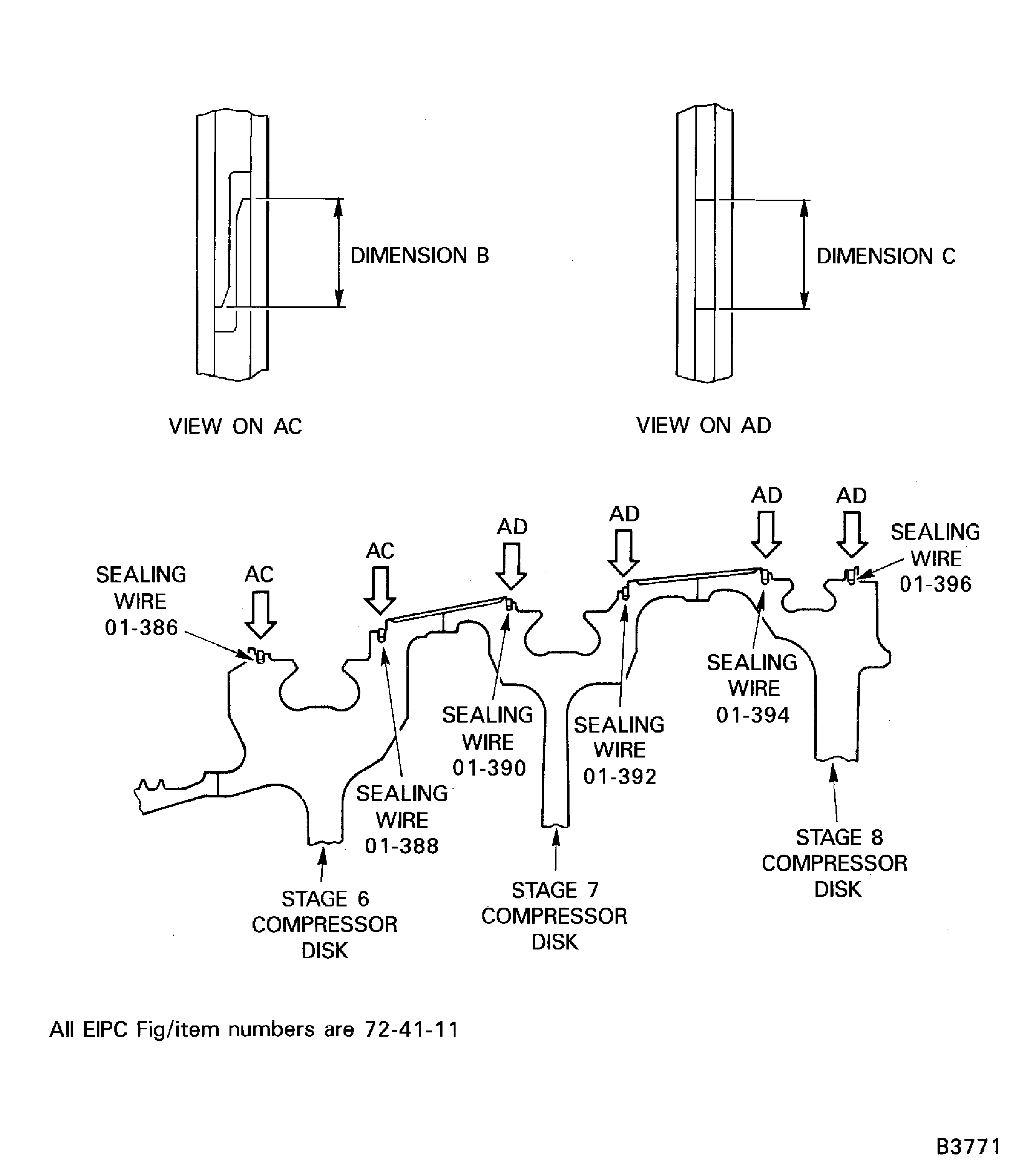 Install the Stage 6, 7 and 8 Sealing Wires
