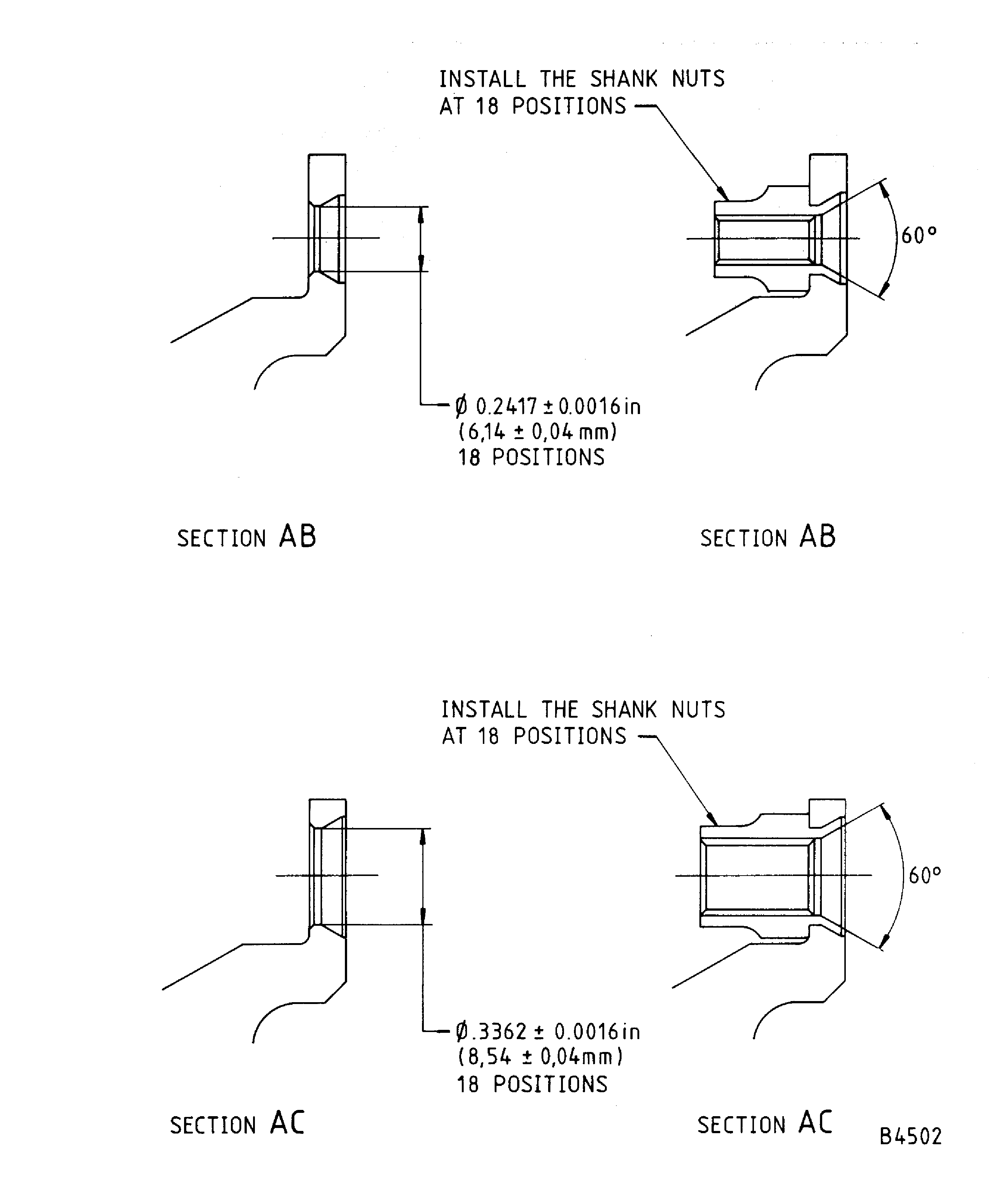 Repair details and dimensions