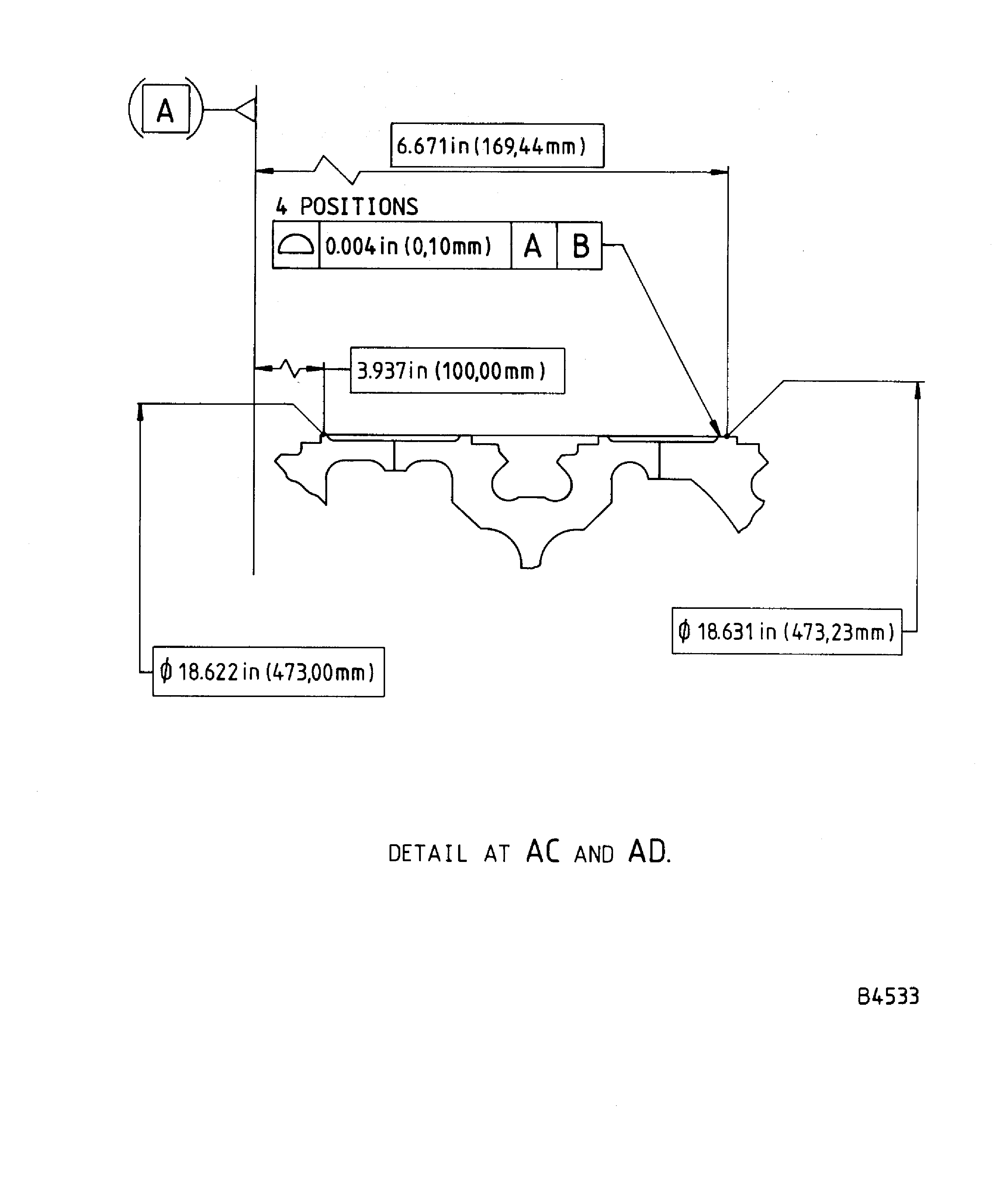 Repair details and dimensions - Assy A