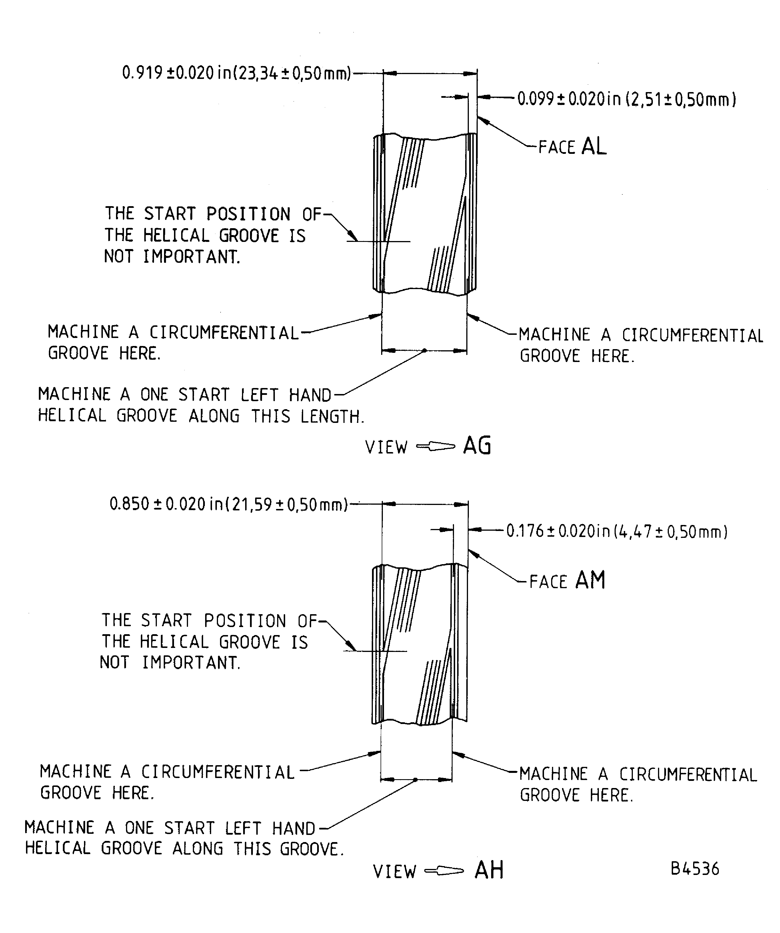 Repair details and dimensions - Assy A
