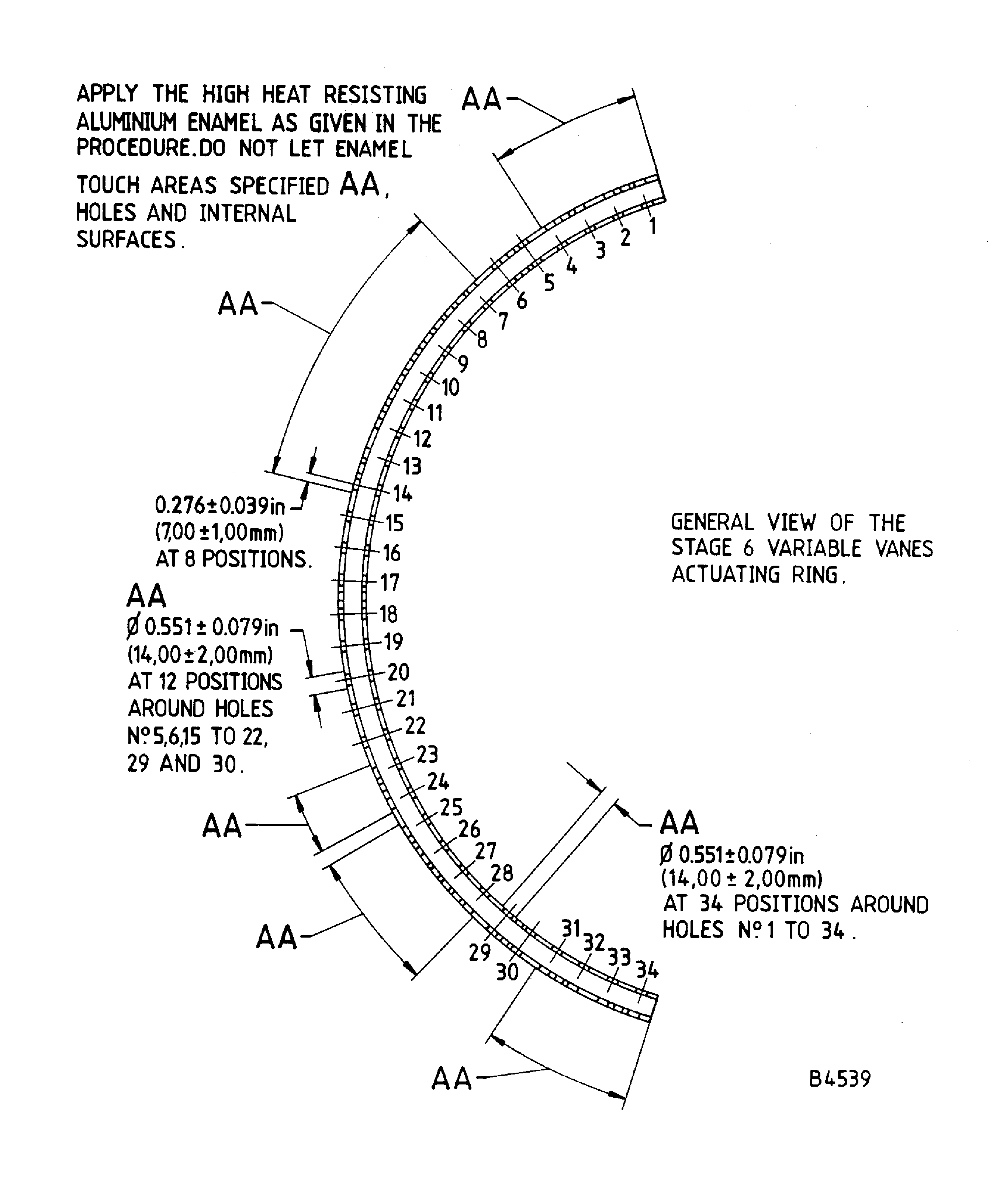 Repair details and dimensions