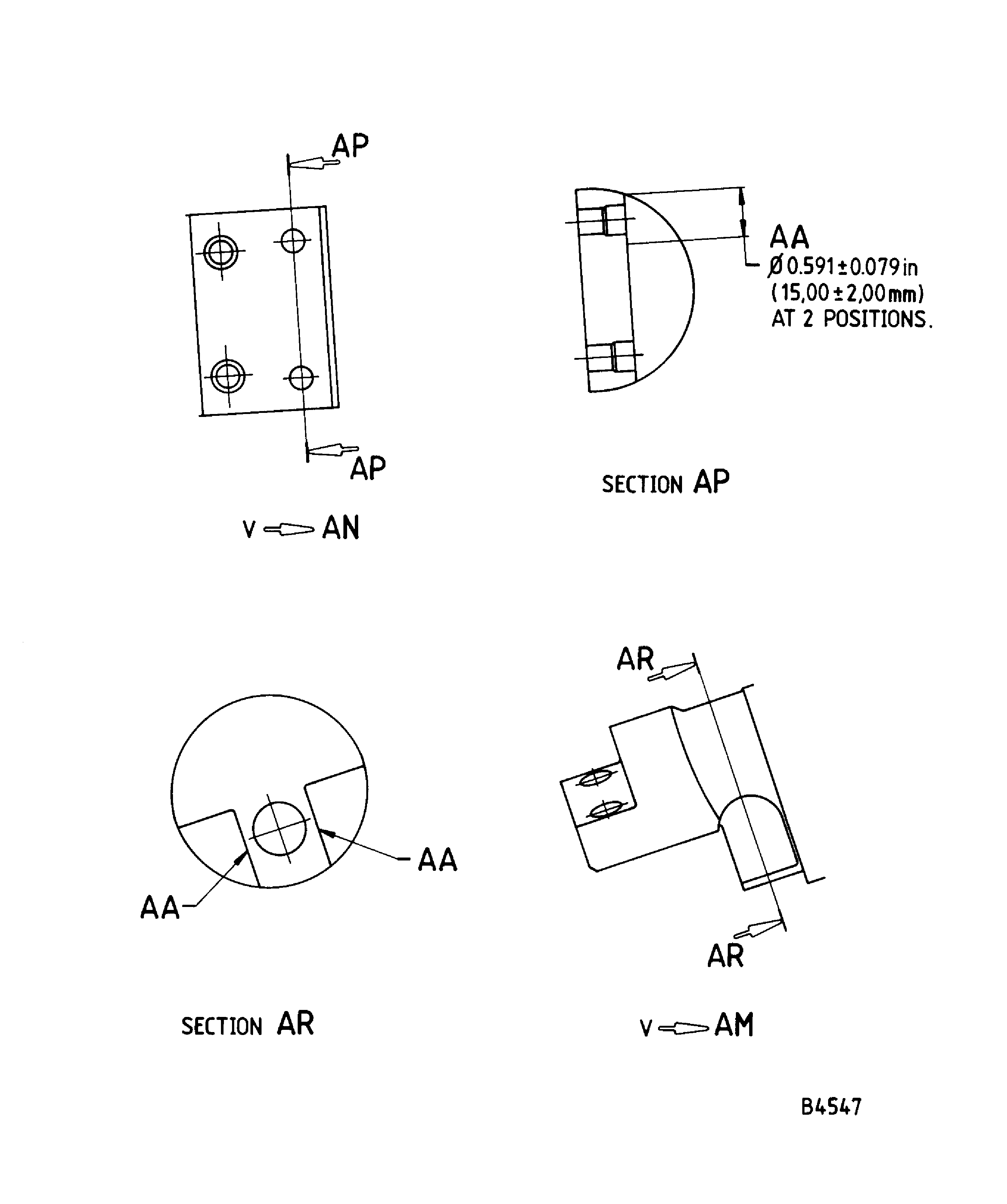 Repair Details and Dimensions - Assembly A