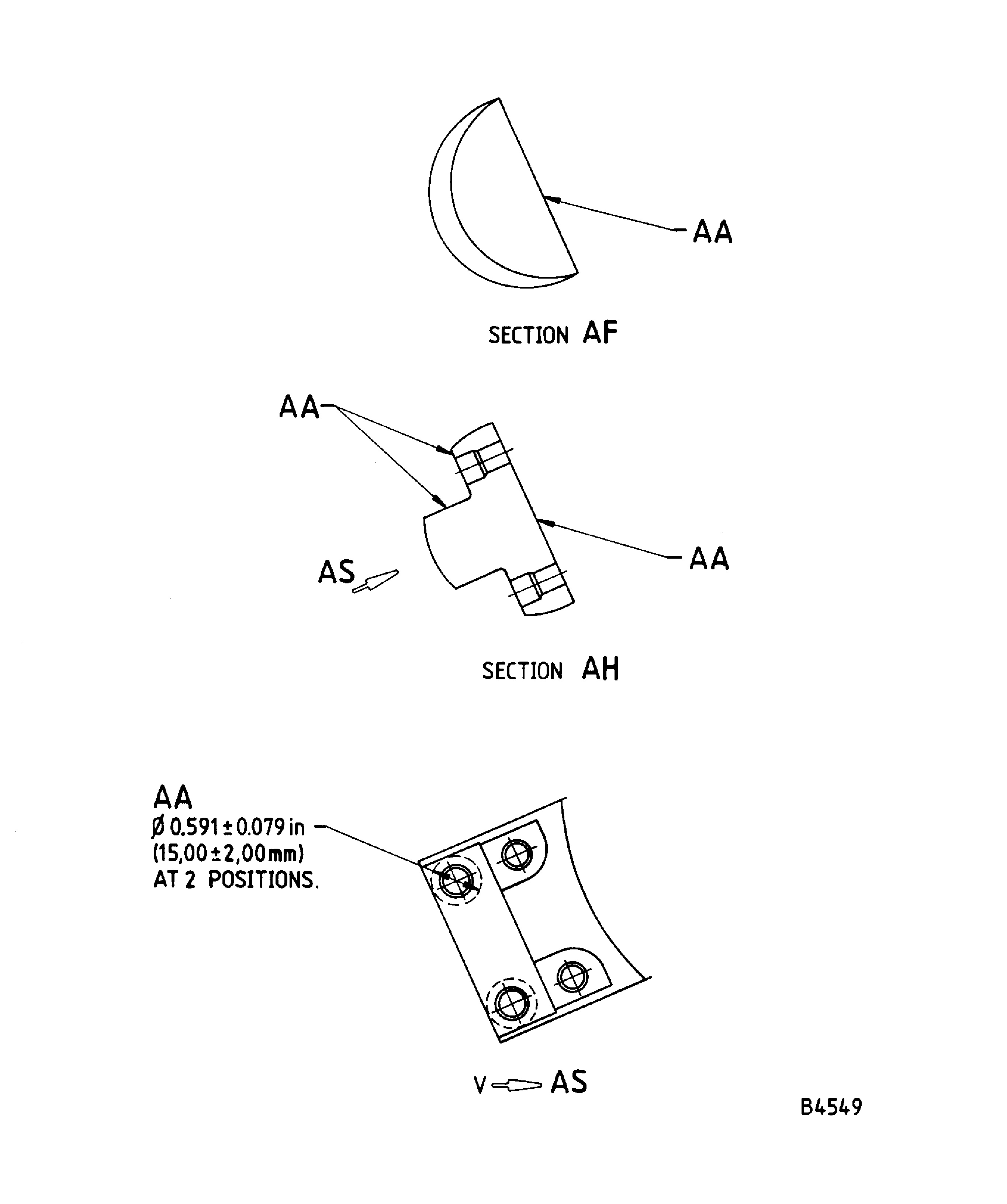 Repair Details and Dimensions - Assembly A