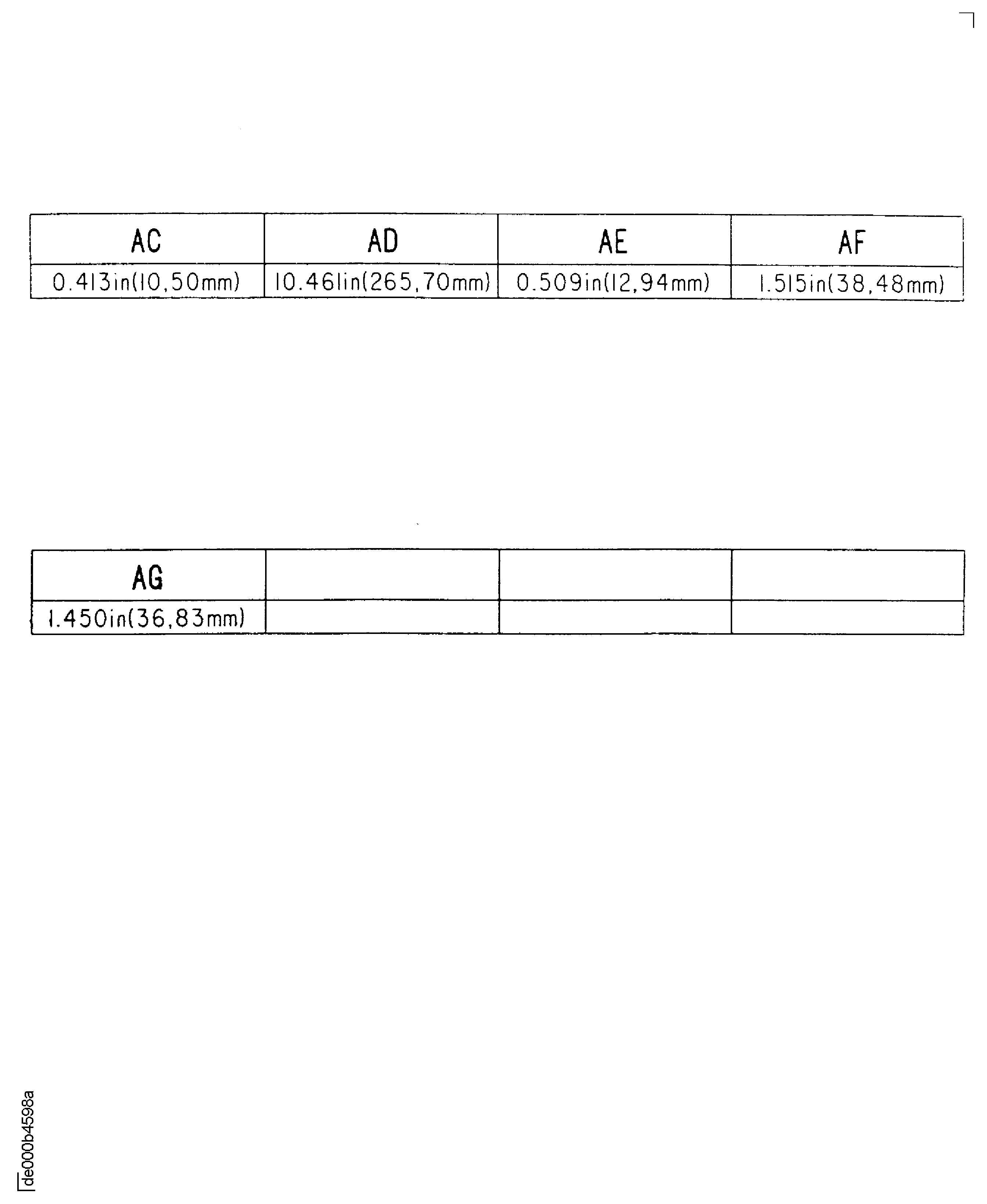 Repair Details and Dimensions - Assembly A
