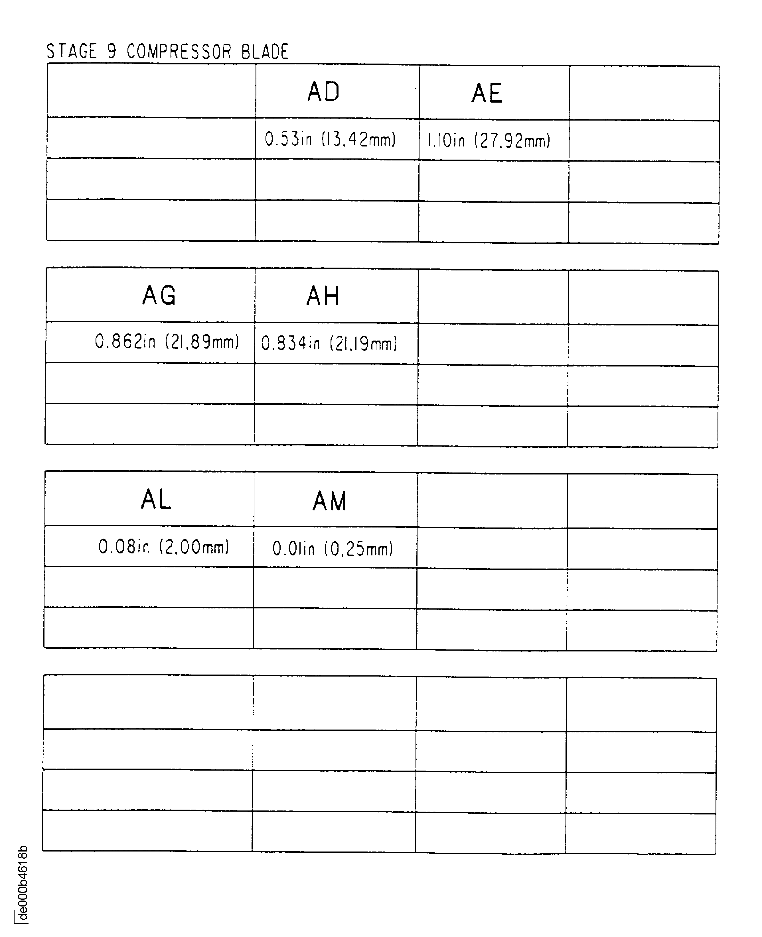 Repair Details And Dimensions - Assembly A
