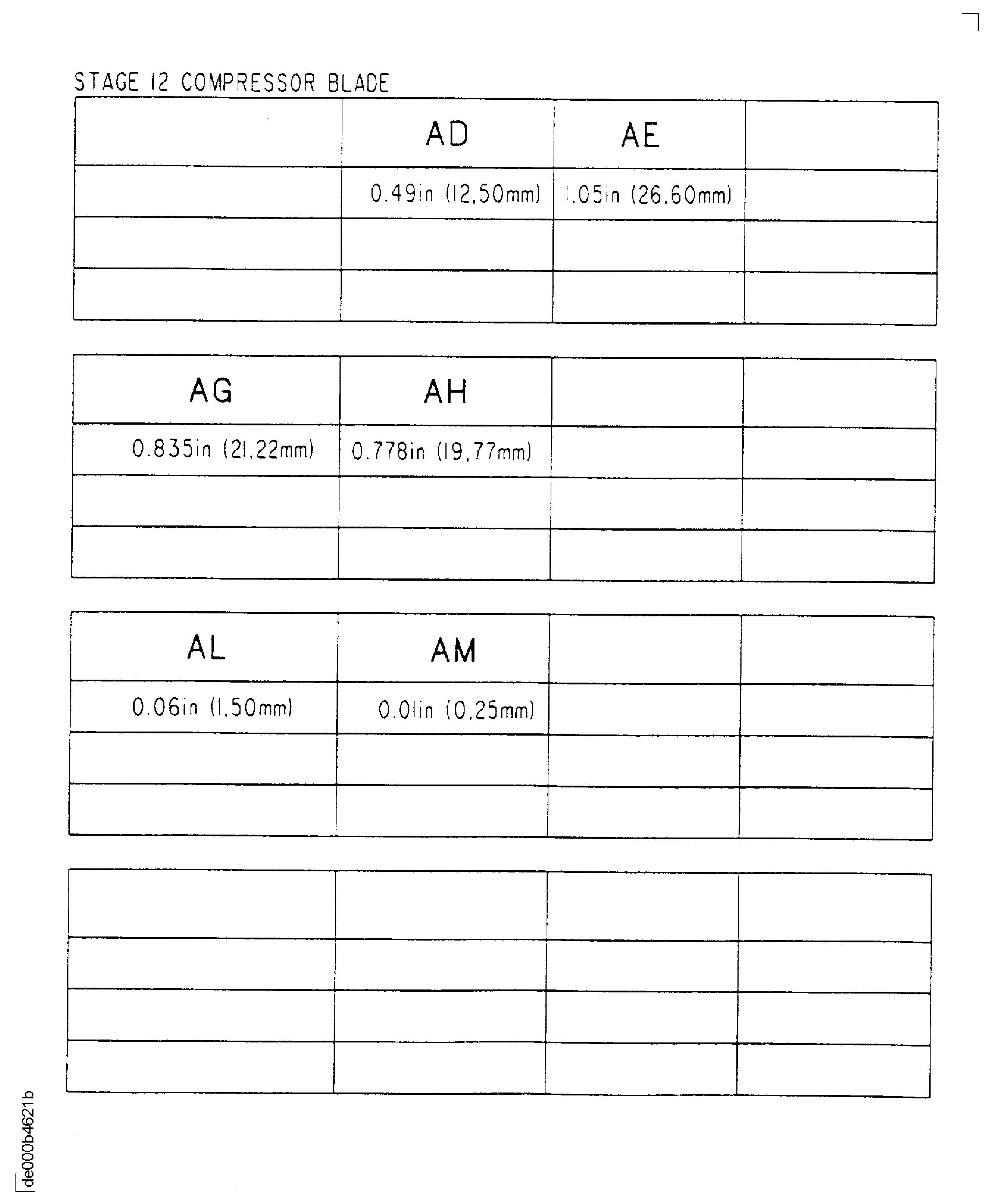 Repair Details And Dimensions - Assembly A