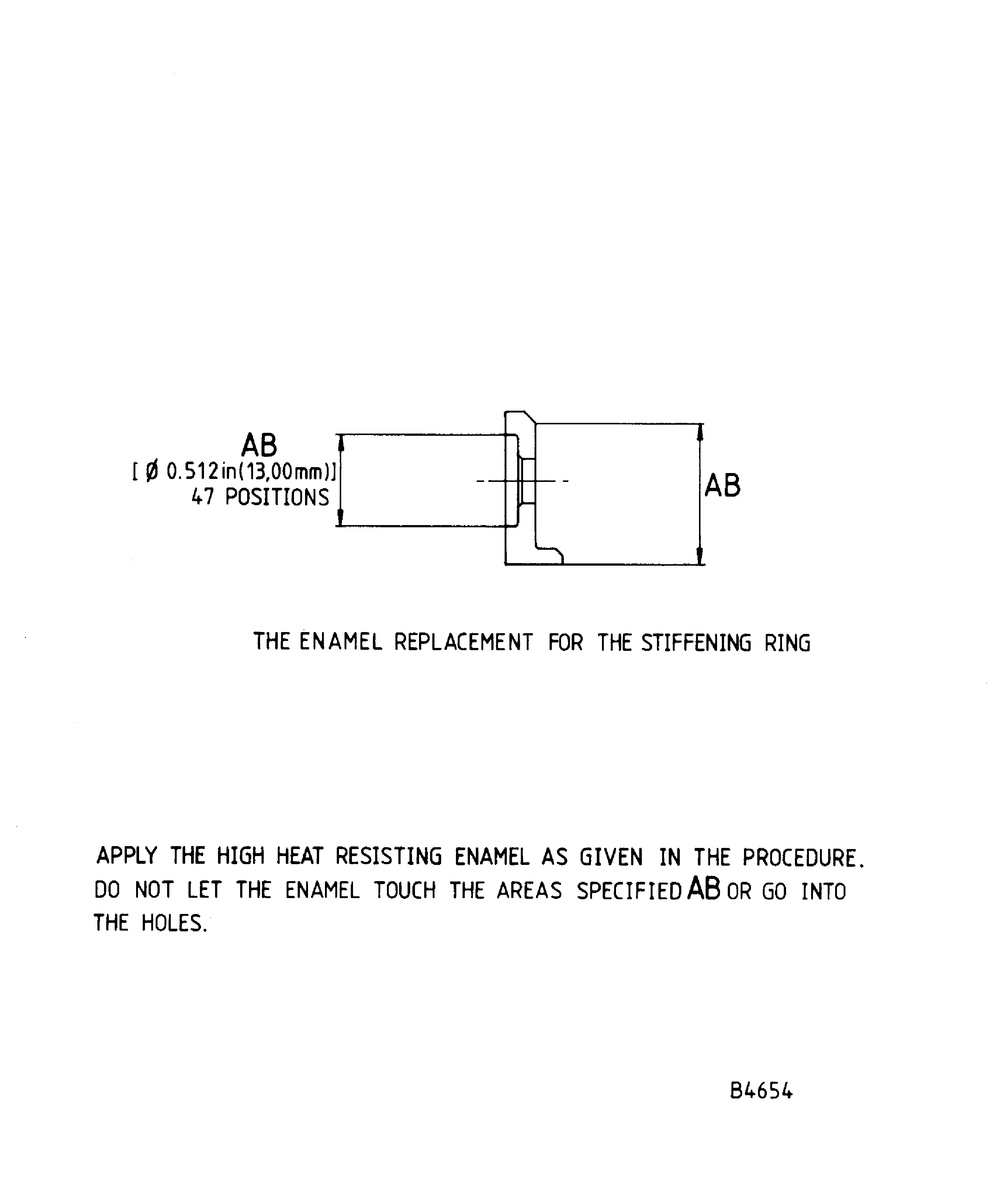 Repair details and dimensions - Assy B