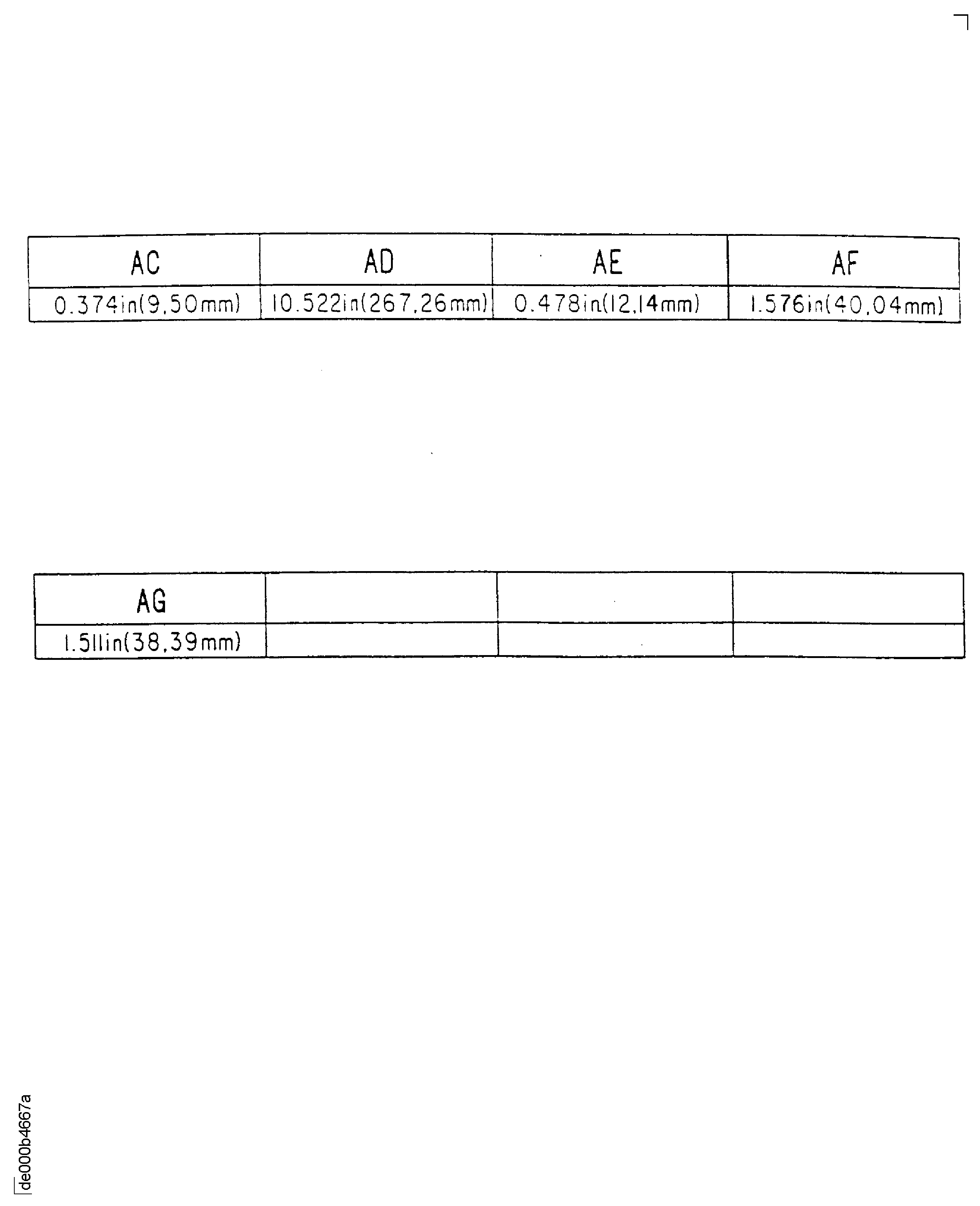 Repair Details and Dimensions - Assembly B
