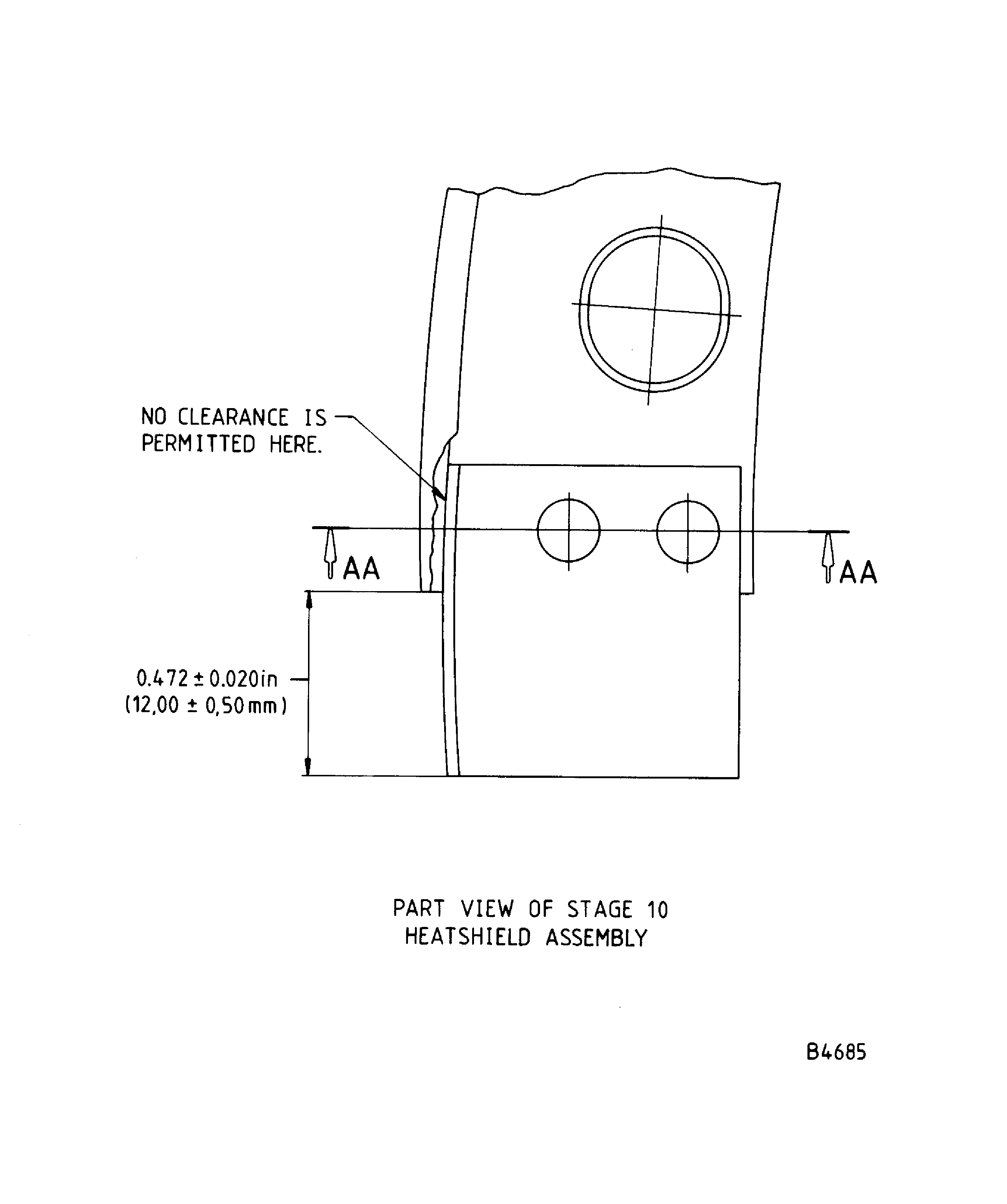 Repair details and dimensions - Assy A