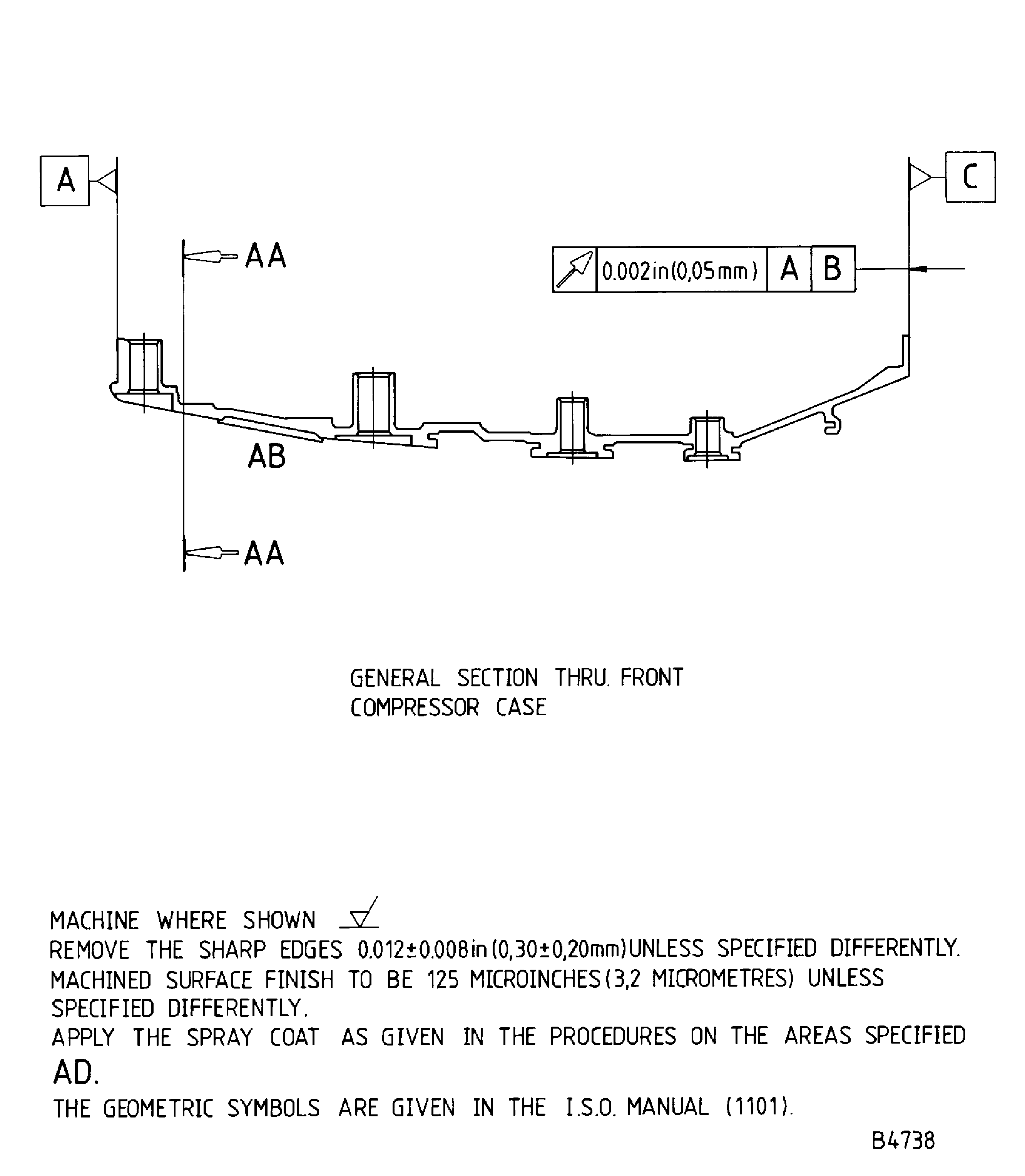 Repair details and dimensions - Assy B