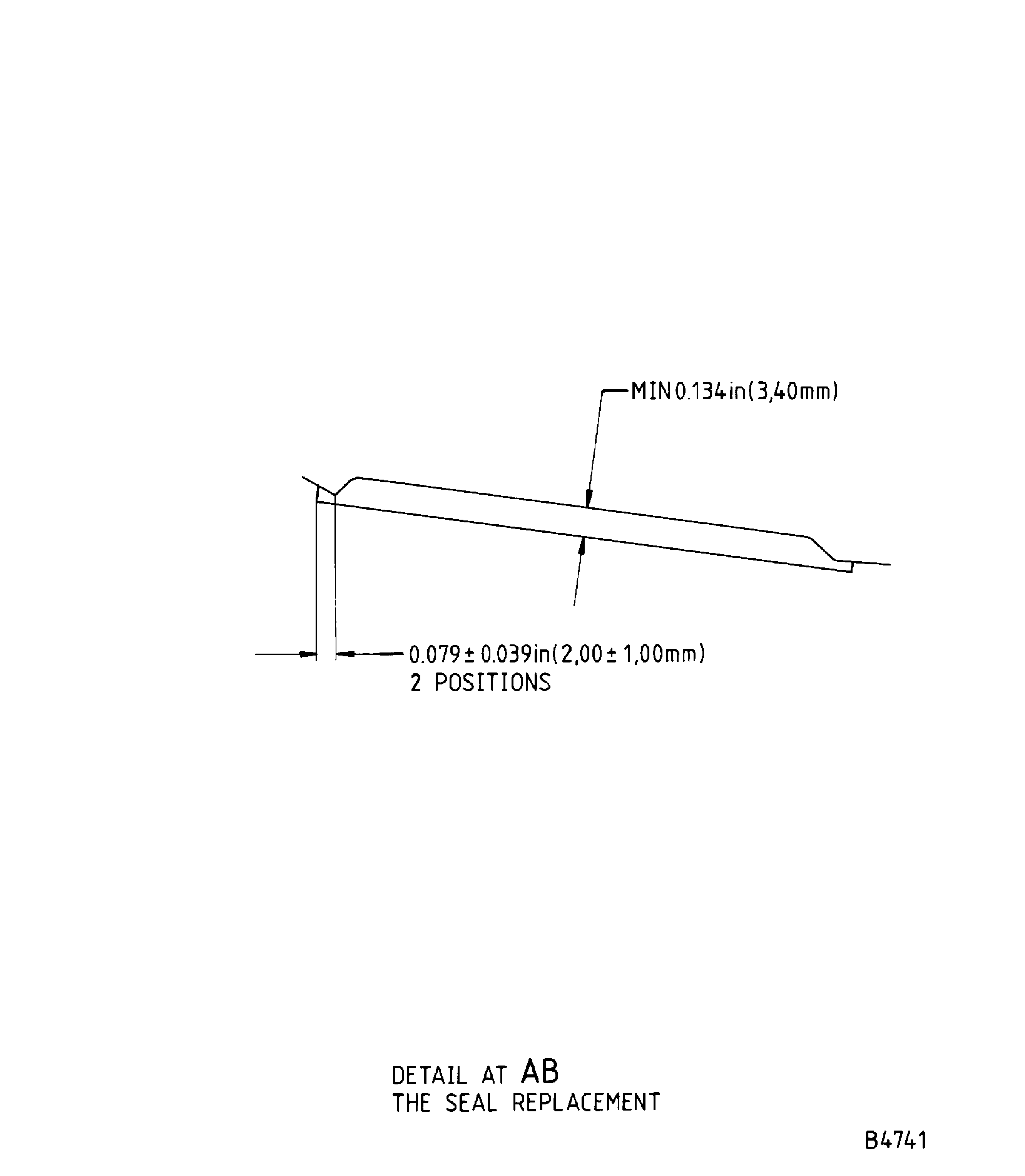 Repair details and dimensions - Assy A